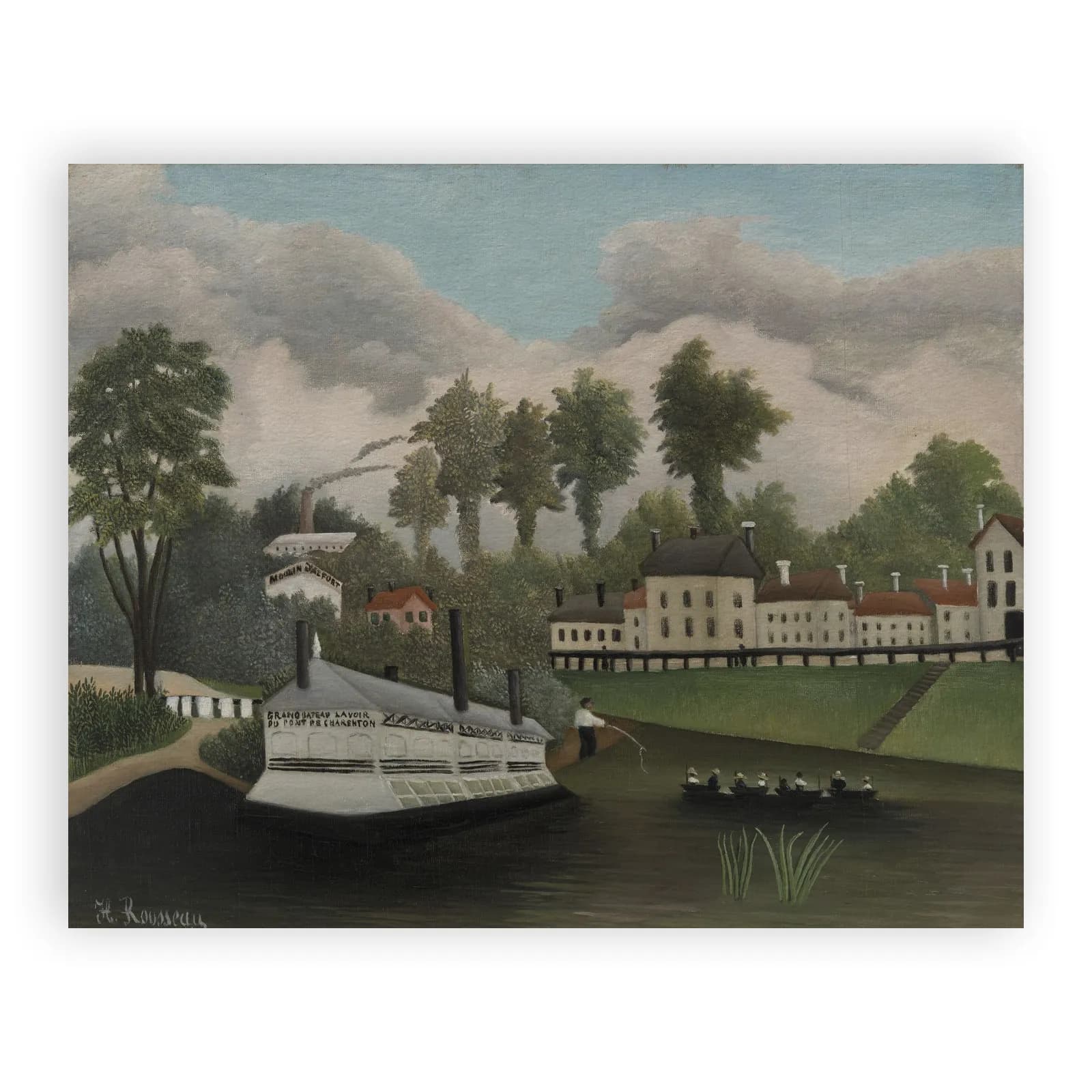 The Laundry Boat of Pont de Charenton by Henri Rousseau - view 6 thumbnail
