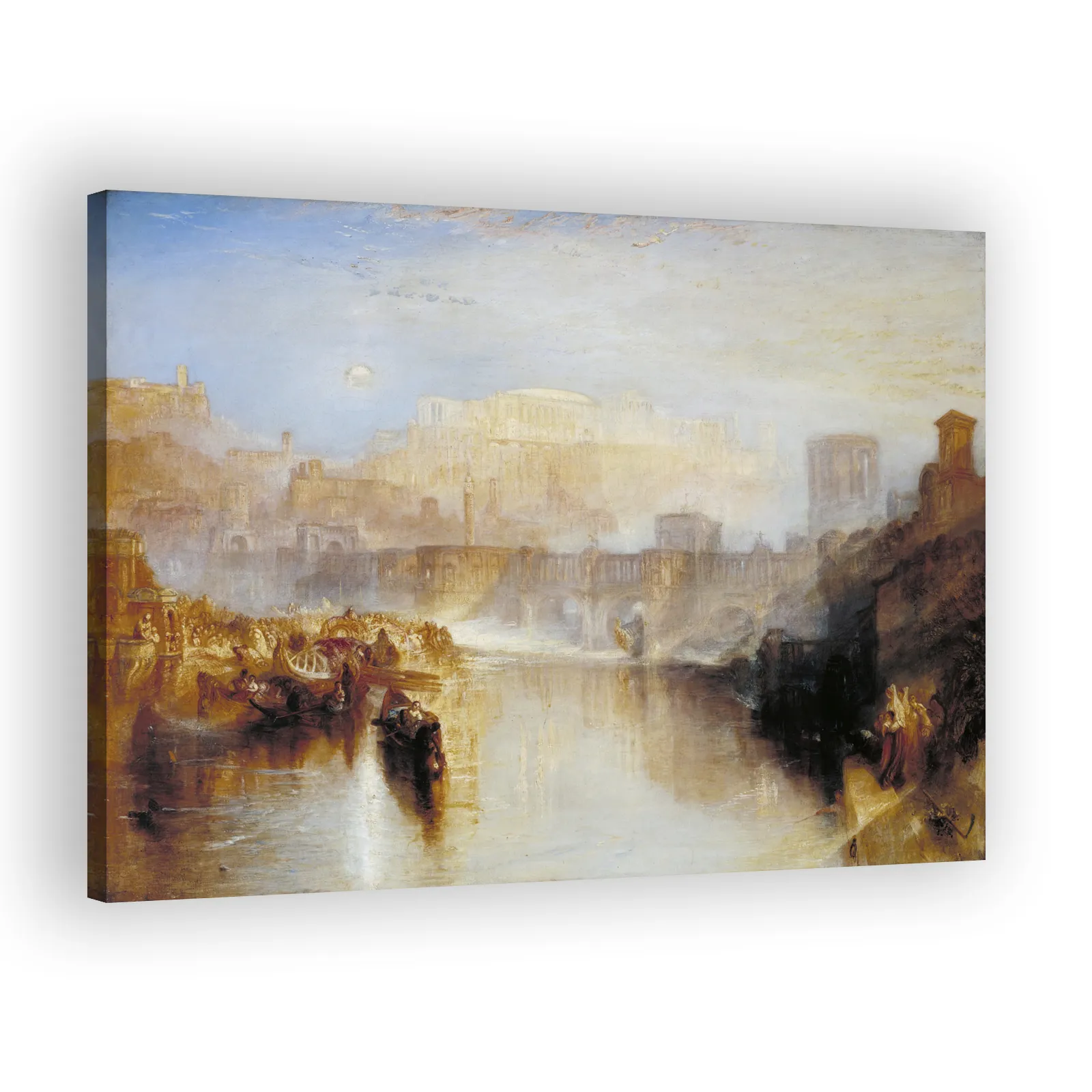 Ancient Rome: Agrippina Landing with the Ashes of Germanicus by J M W Turner - view 2 thumbnail