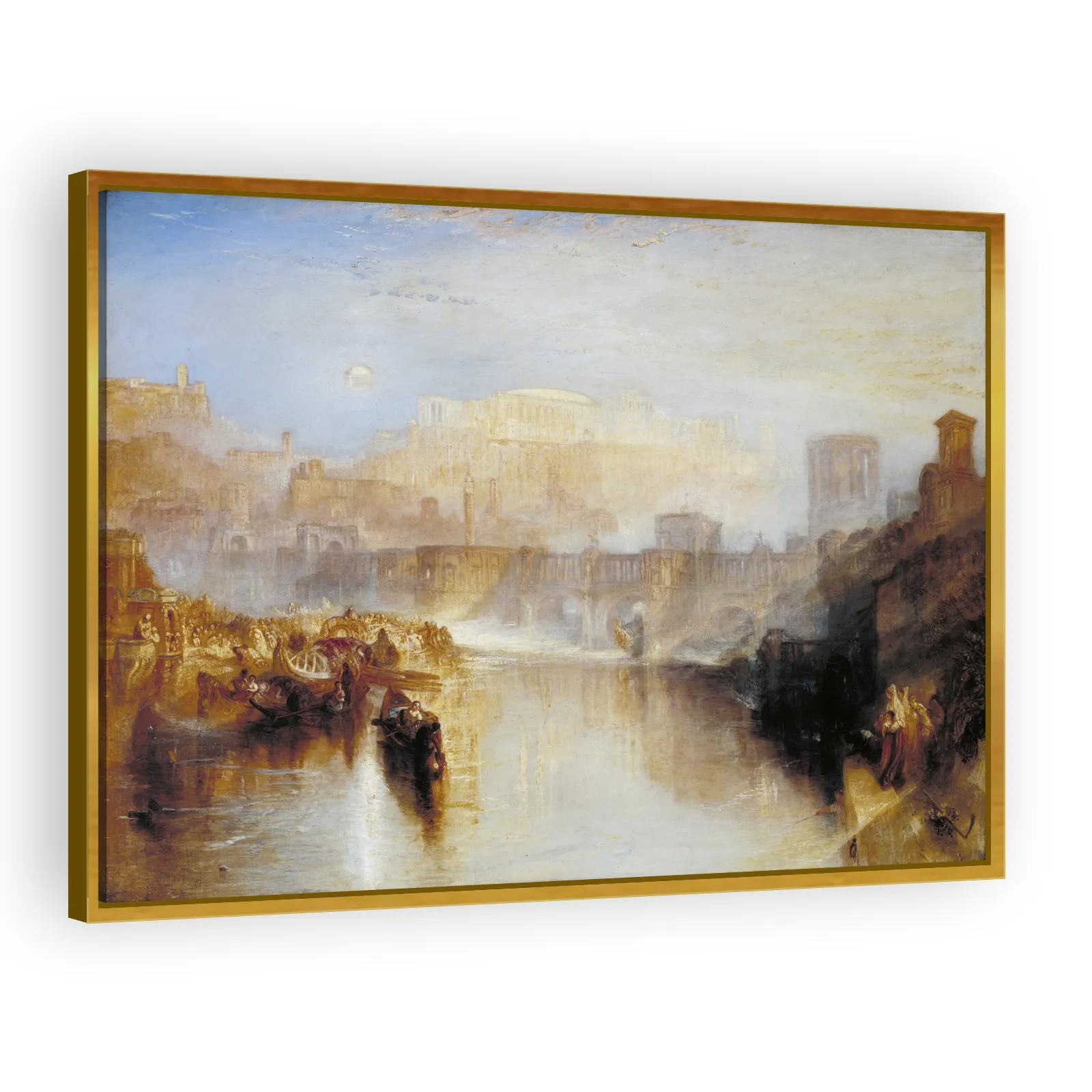 Ancient Rome: Agrippina Landing with the Ashes of Germanicus by J M W Turner - view 3 thumbnail