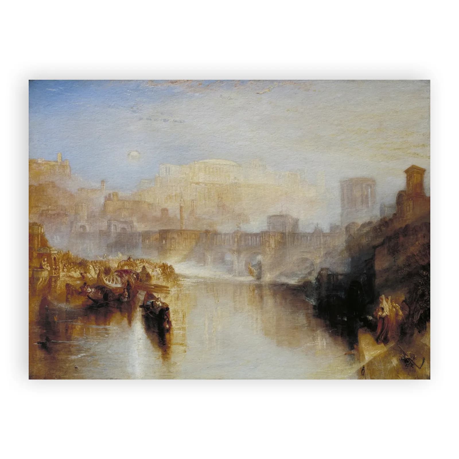Ancient Rome: Agrippina Landing with the Ashes of Germanicus by J M W Turner - view 6 thumbnail