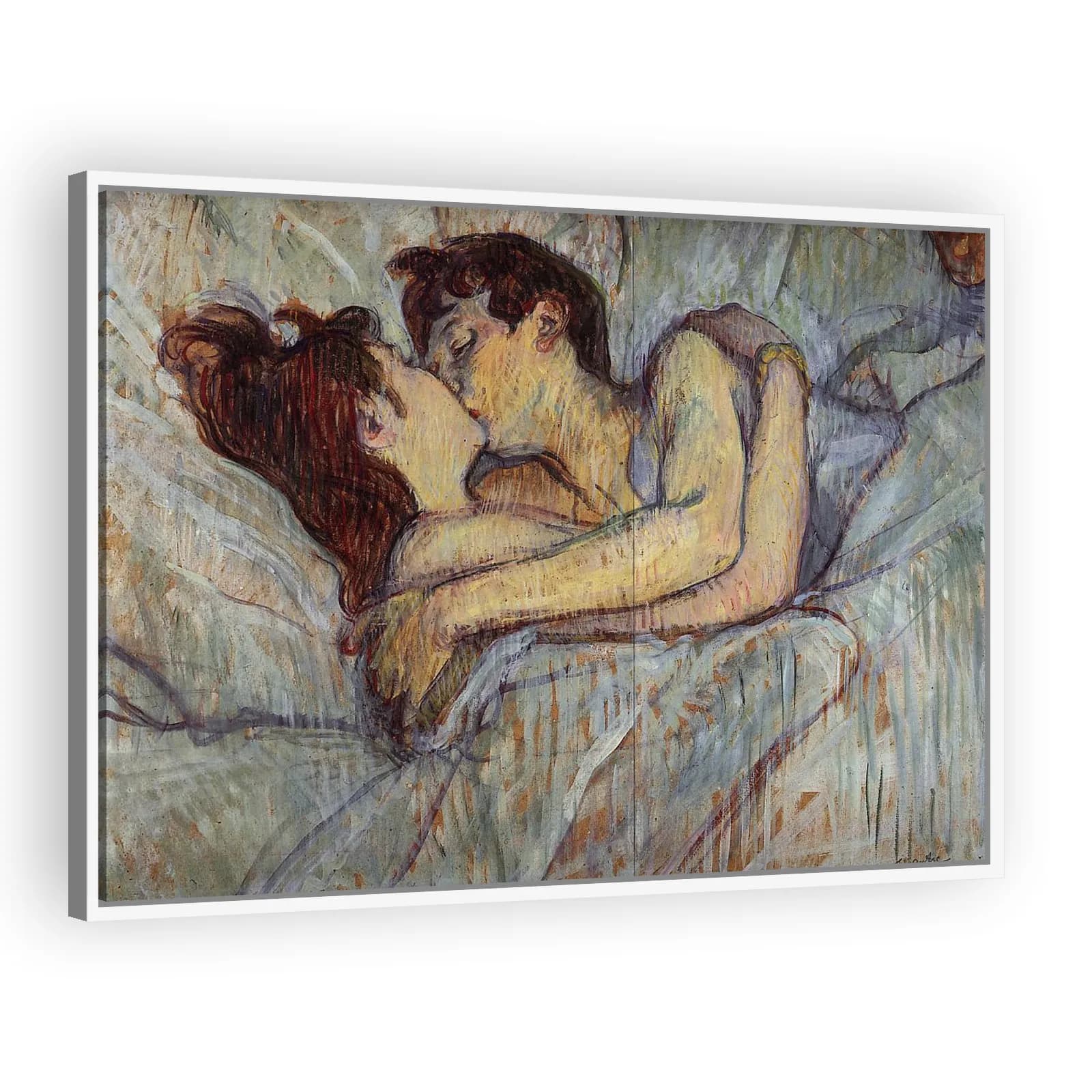 In Bed: The Kiss by Henri De Toulouse Lautrec - view 5 thumbnail