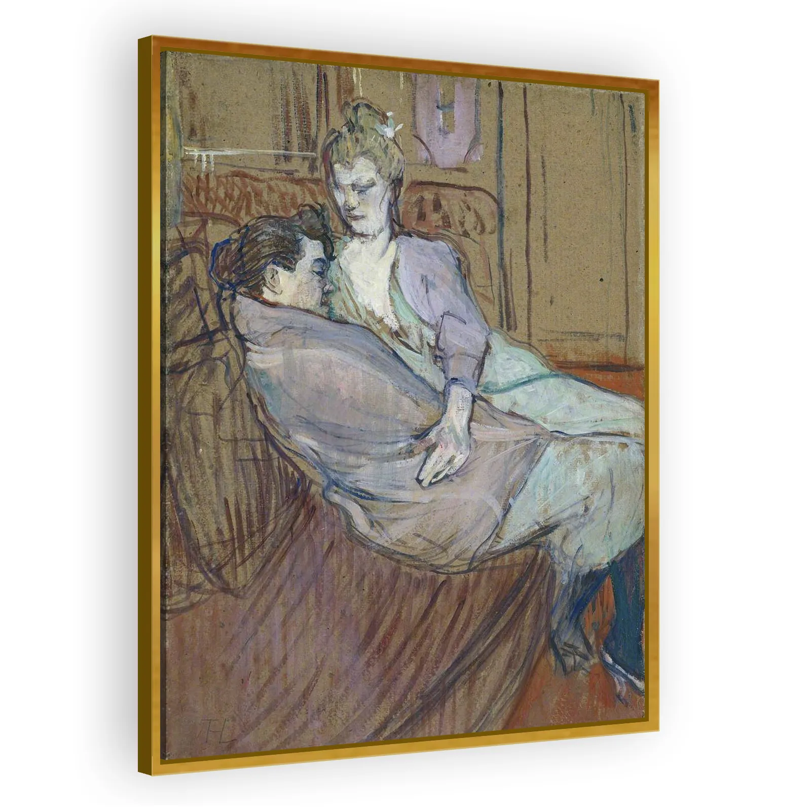 The Two Friends by Henri De Toulouse Lautrec - view 3 thumbnail