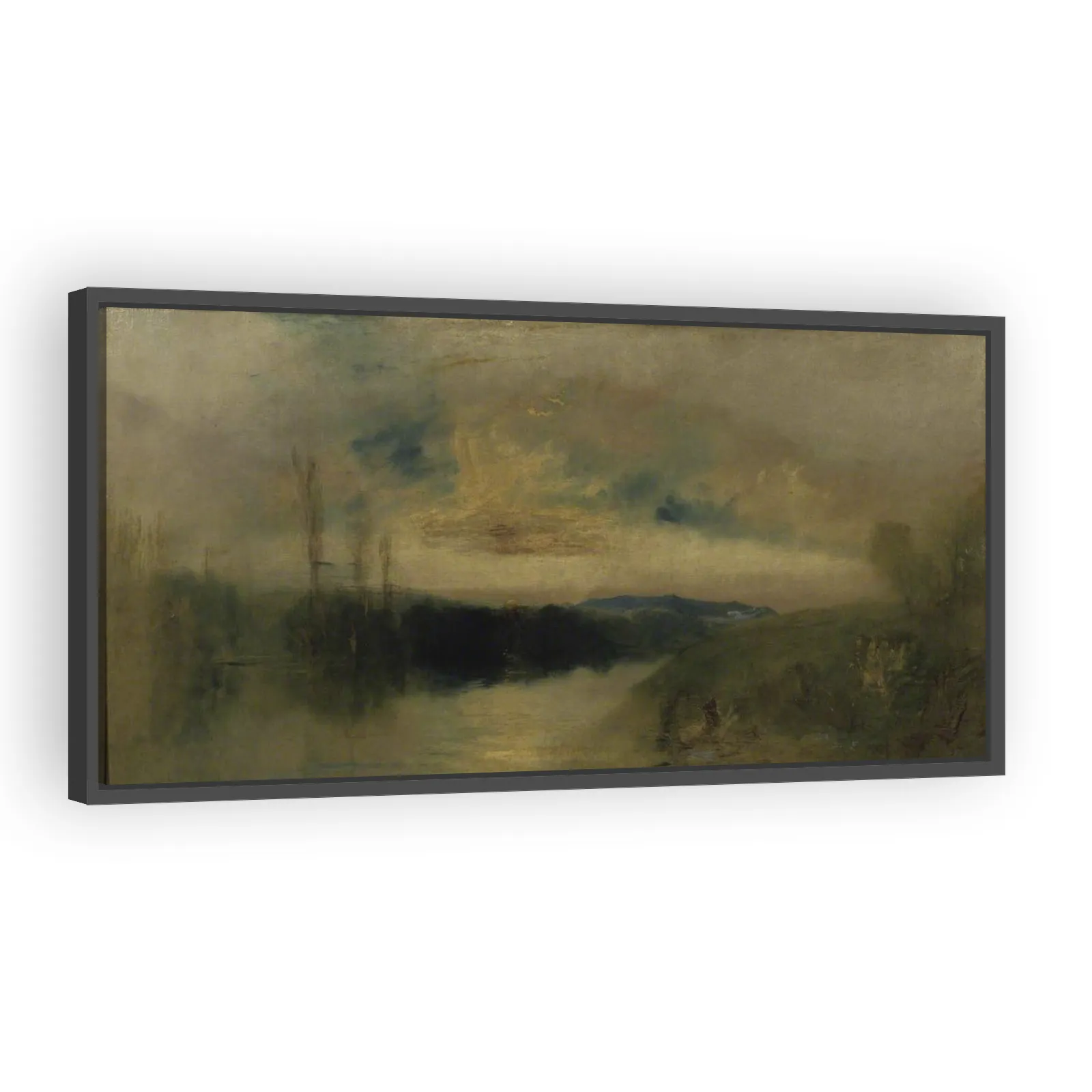 The Lake, Petworth, Sunrise by J M W Turner