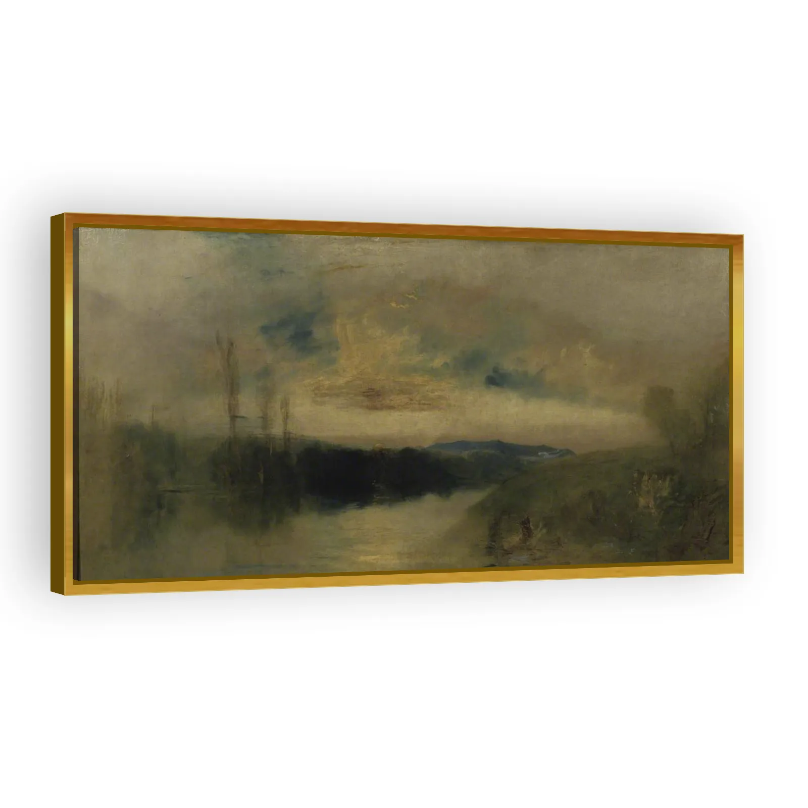 The Lake, Petworth, Sunrise by J M W Turner - view 3 thumbnail