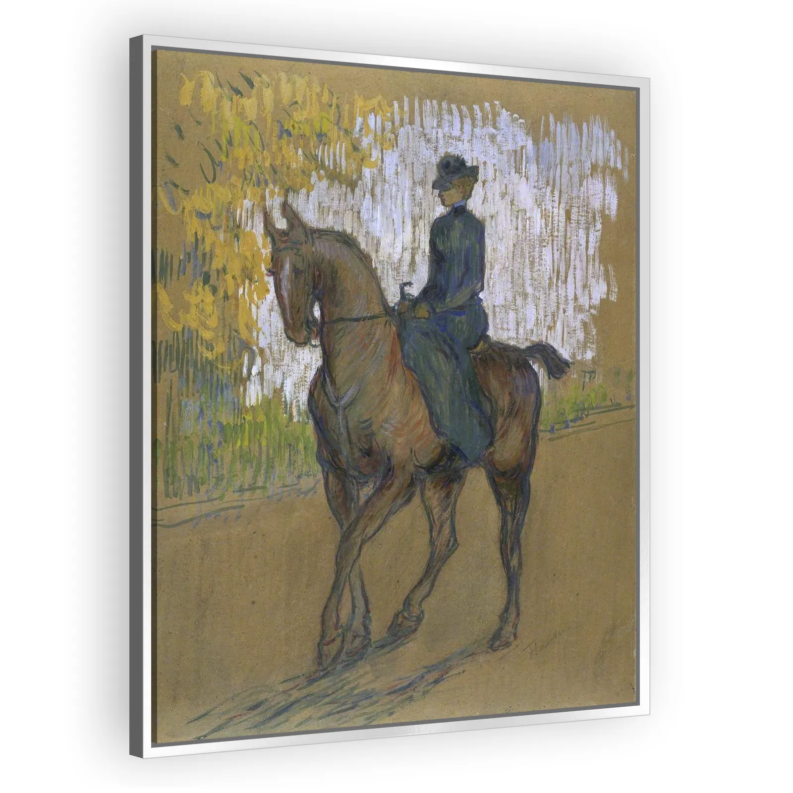 Side-saddle by Henri De Toulouse Lautrec - view 4 thumbnail