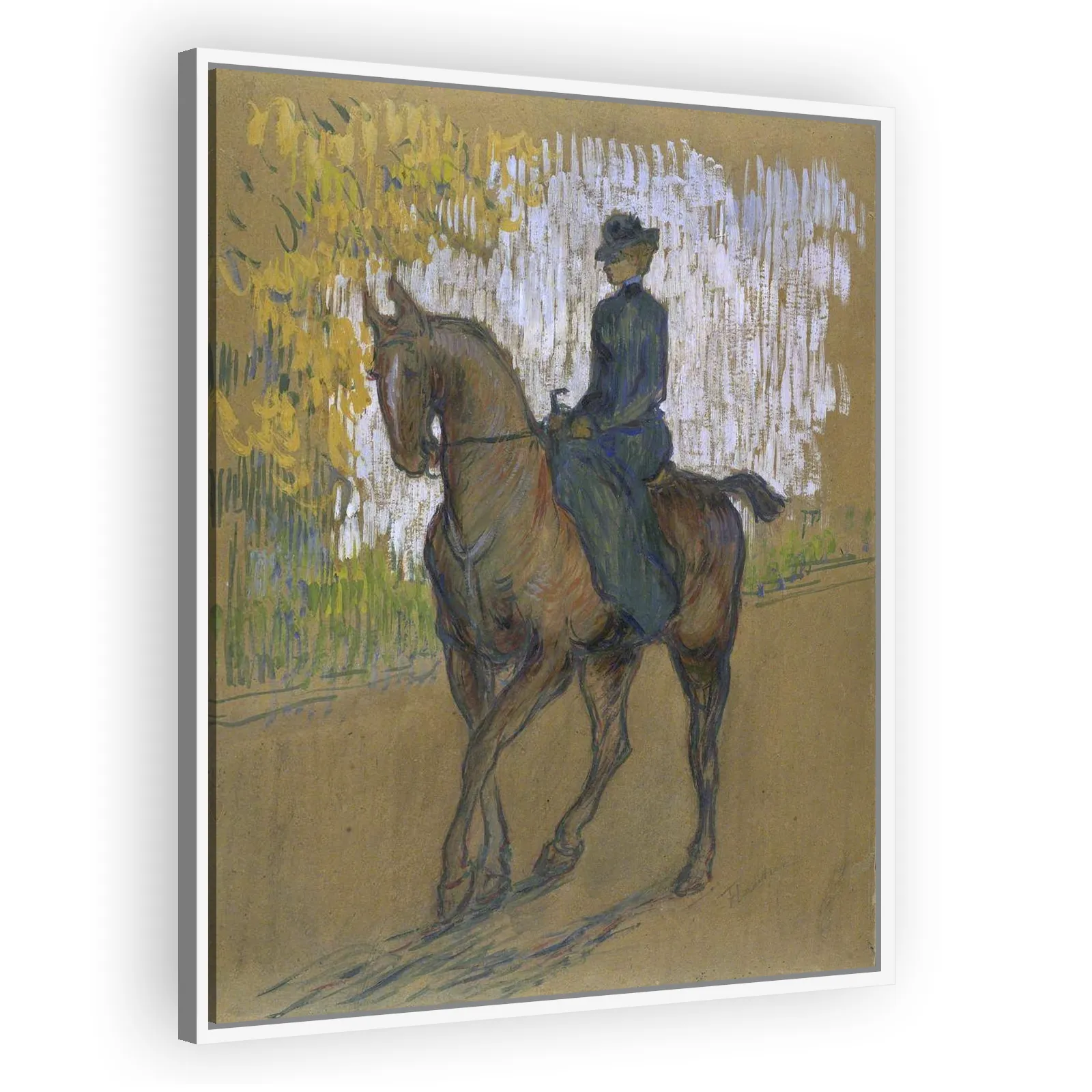 Side-saddle by Henri De Toulouse Lautrec - view 5 thumbnail