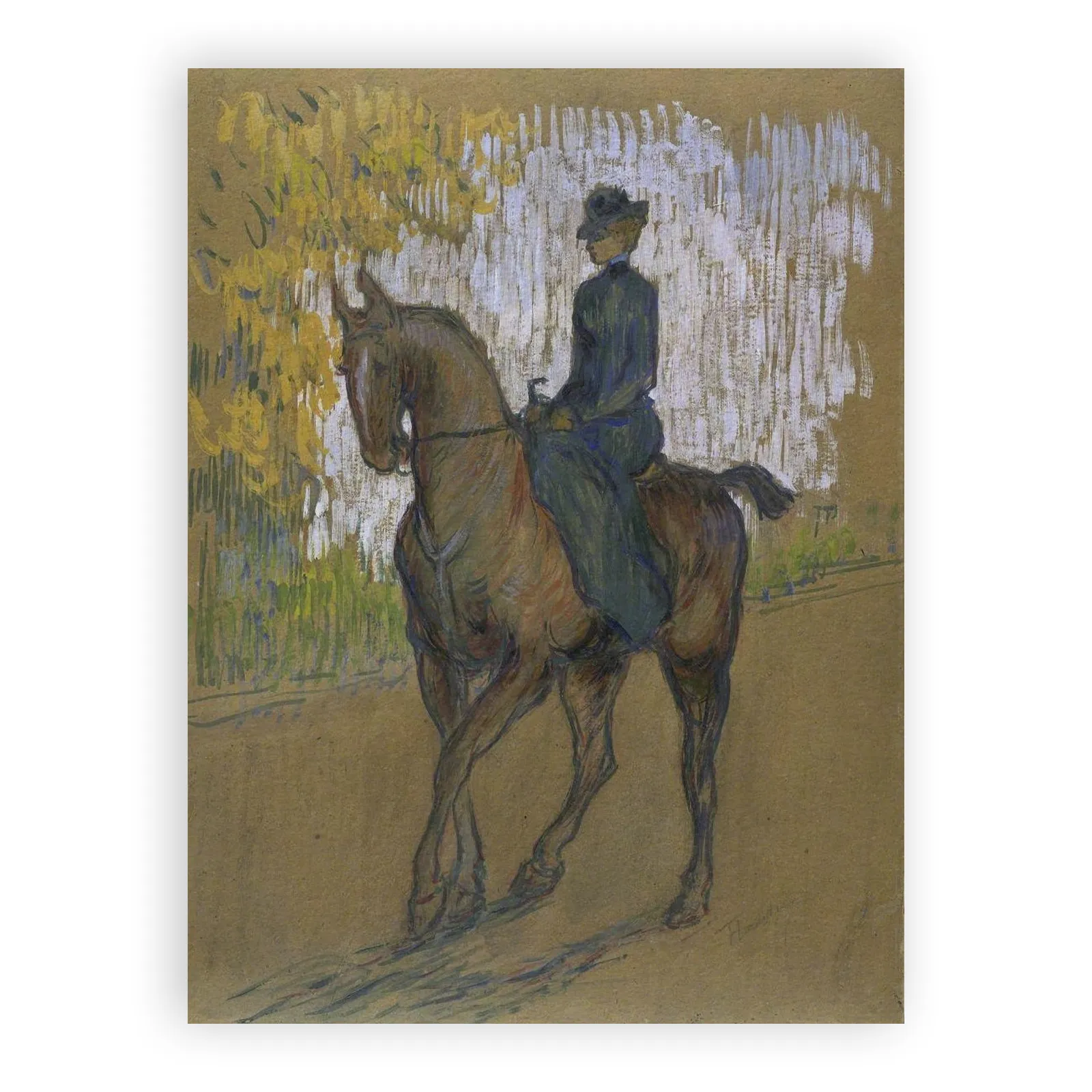 Side-saddle by Henri De Toulouse Lautrec - view 6 thumbnail