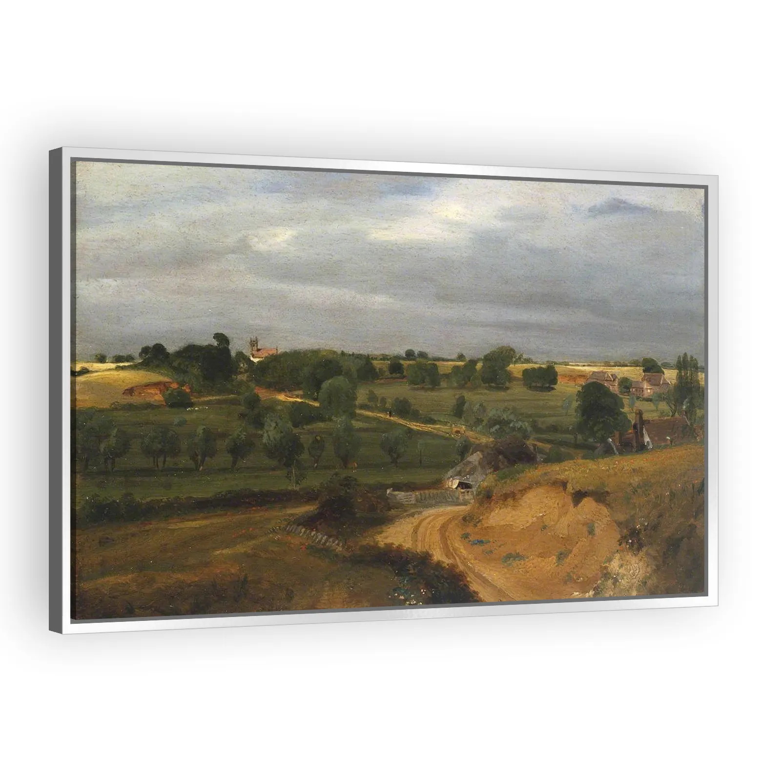 Brightwell Church and Village by John Constable - view 4 thumbnail
