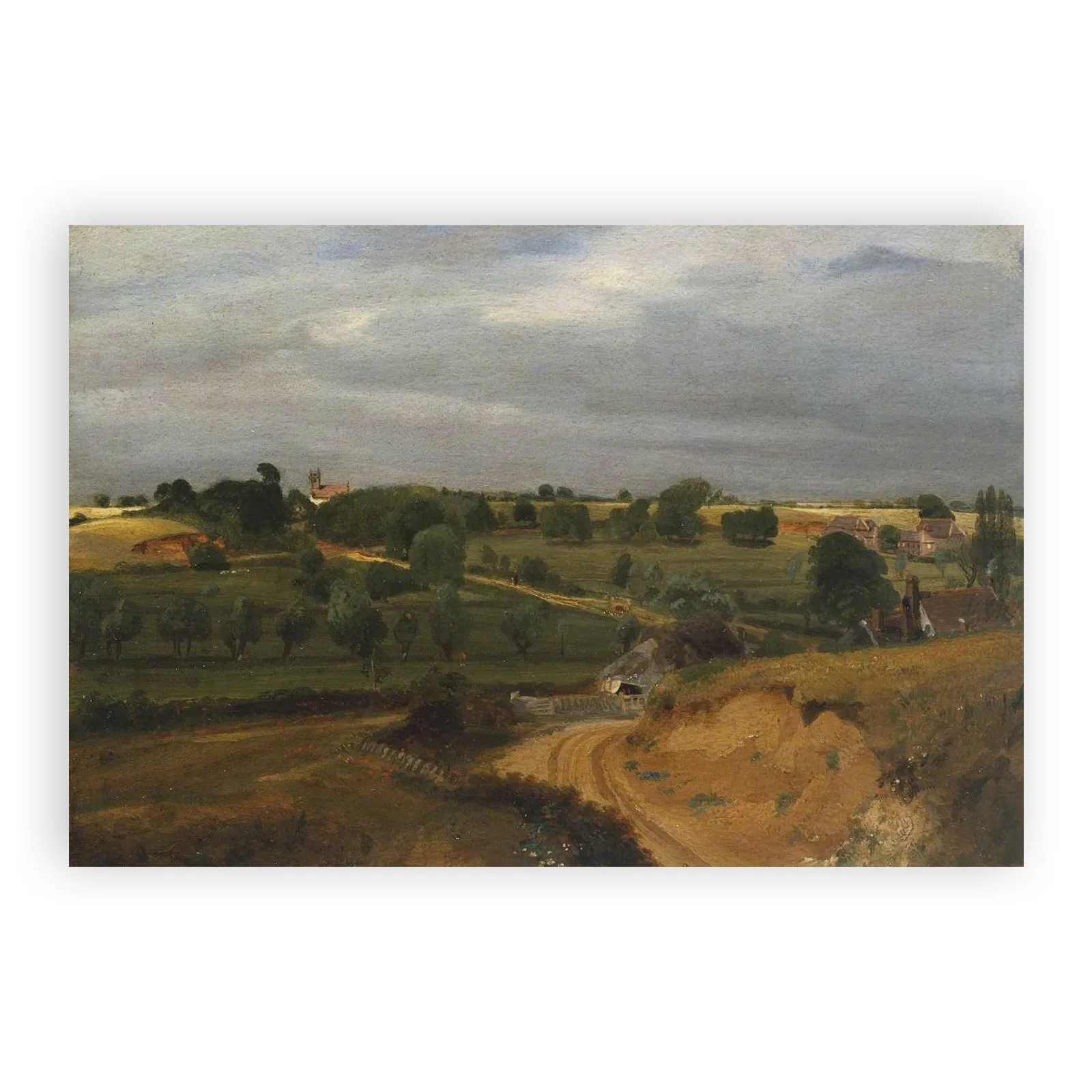 Brightwell Church and Village by John Constable - view 6 thumbnail