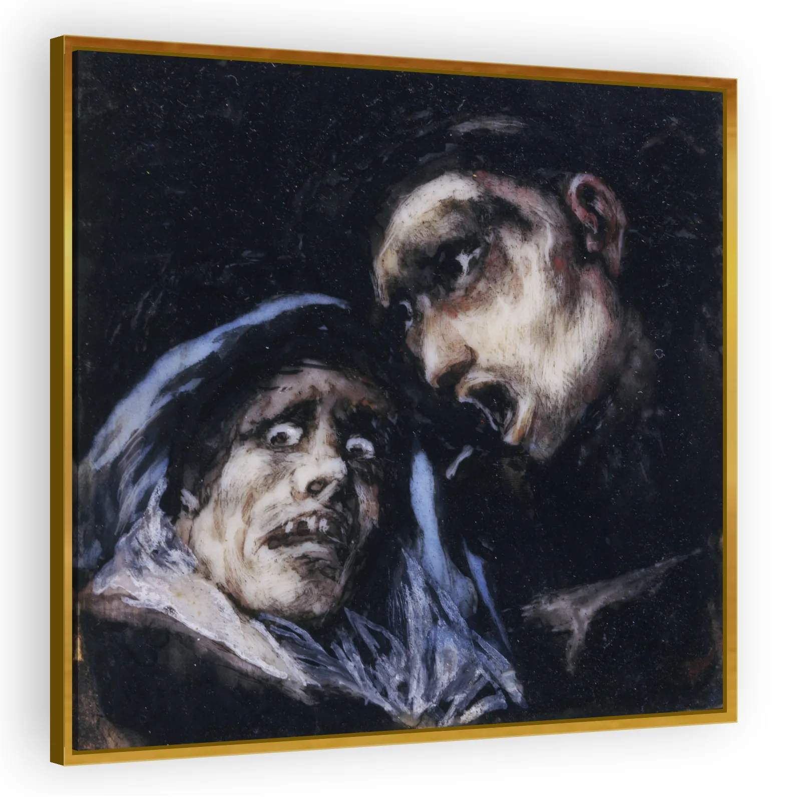 Monk Talking to an Old Woman by Francisco Goya - view 3 thumbnail