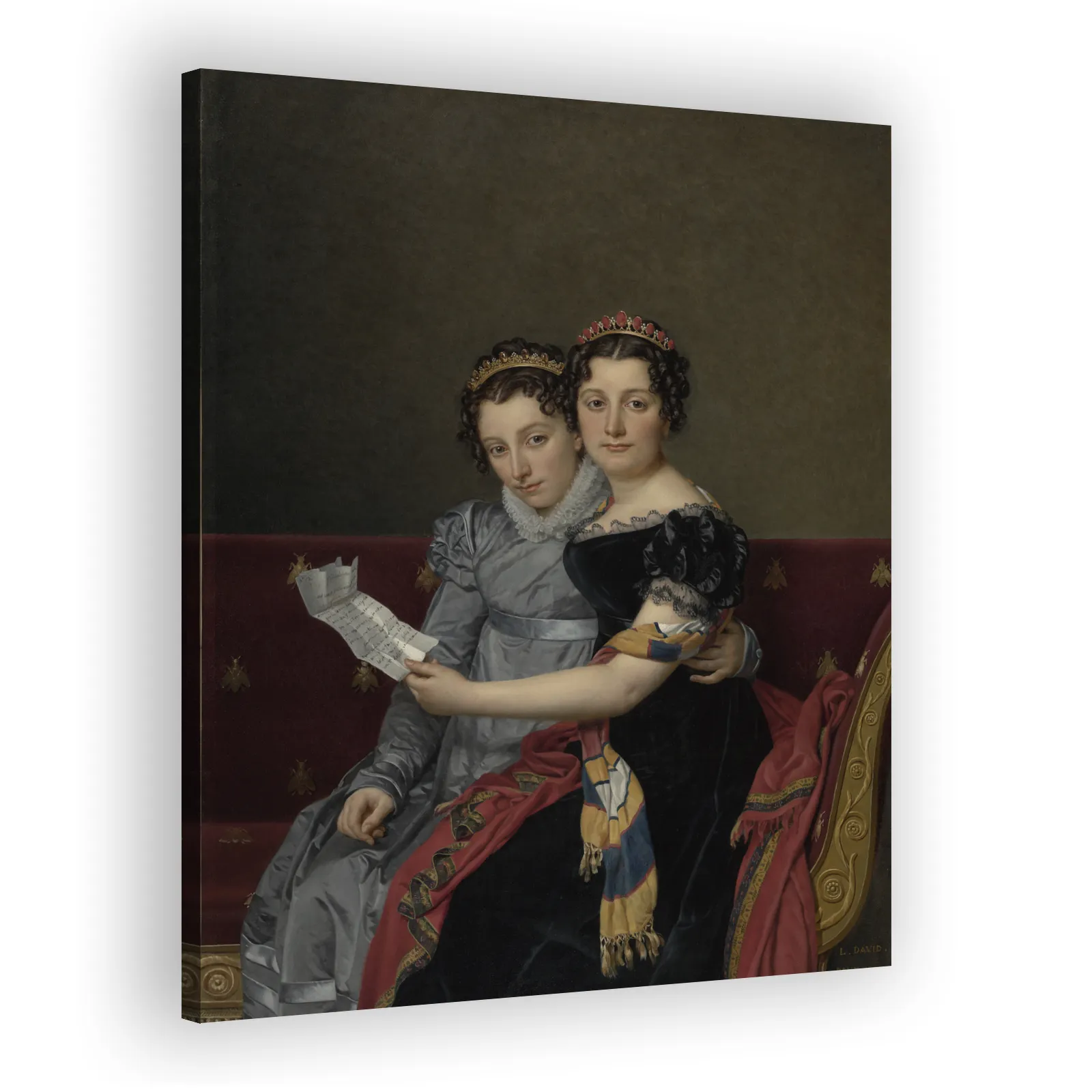 The Sisters Zénaïde and Charlotte Bonaparte by Jacques Louis David - view 2 thumbnail