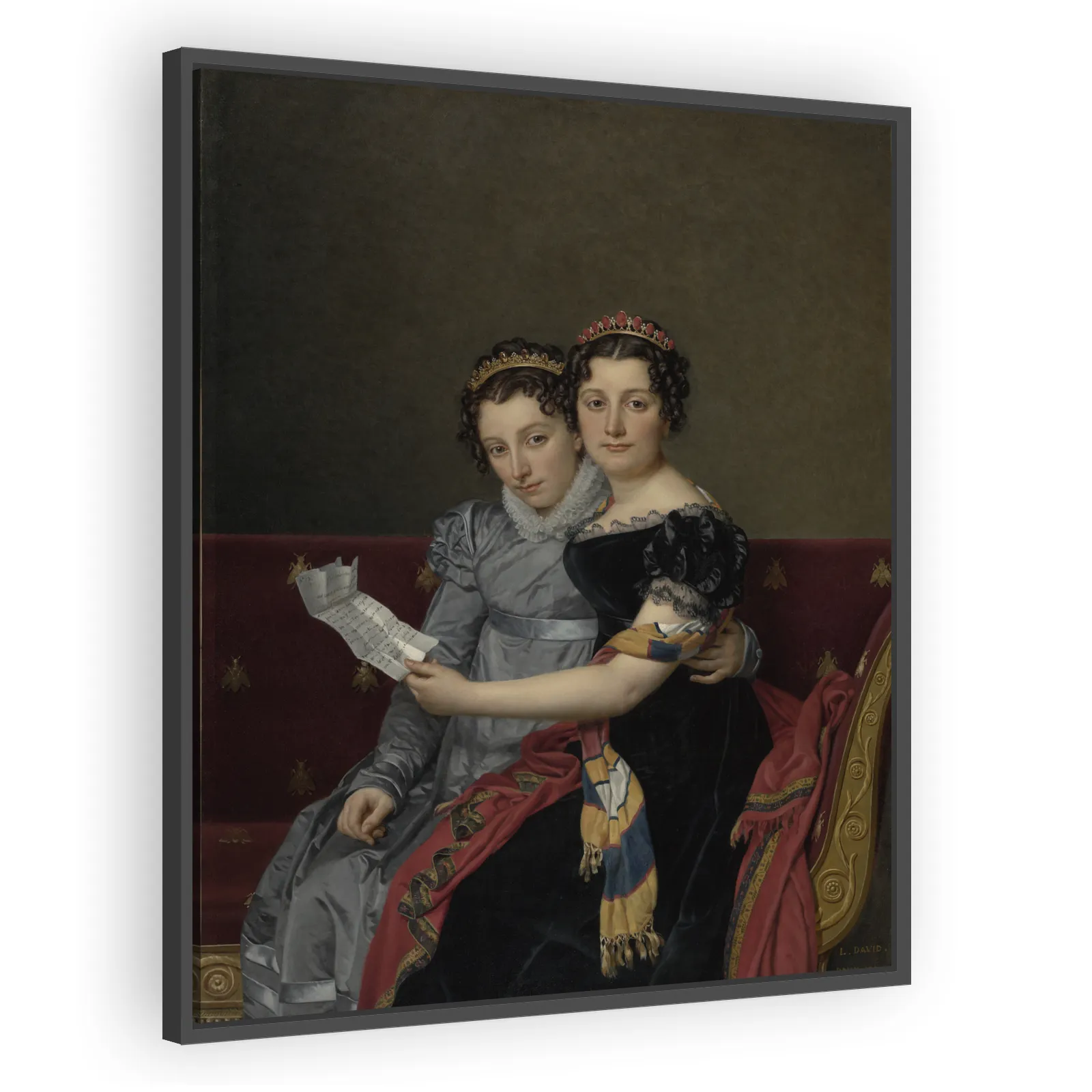 The Sisters Zénaïde and Charlotte Bonaparte by Jacques Louis David