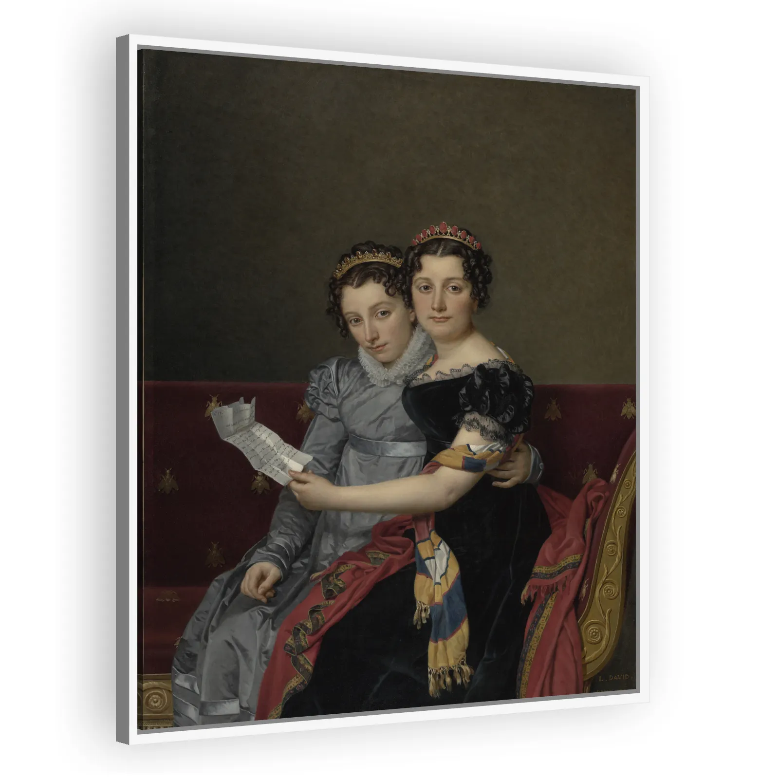 The Sisters Zénaïde and Charlotte Bonaparte by Jacques Louis David - view 5 thumbnail