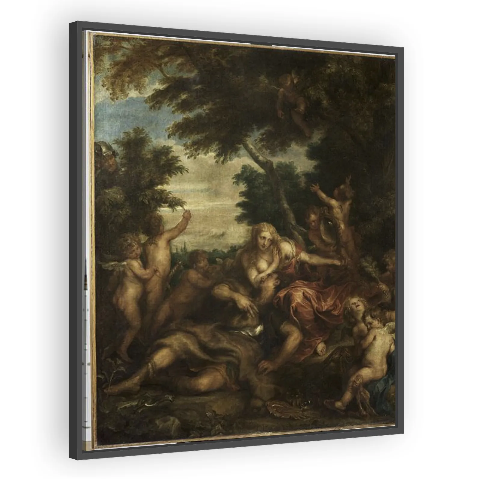 Rinaldo and Armida as Lovers Observed by Ubaldo and Carlo by Anthony Van Dyck