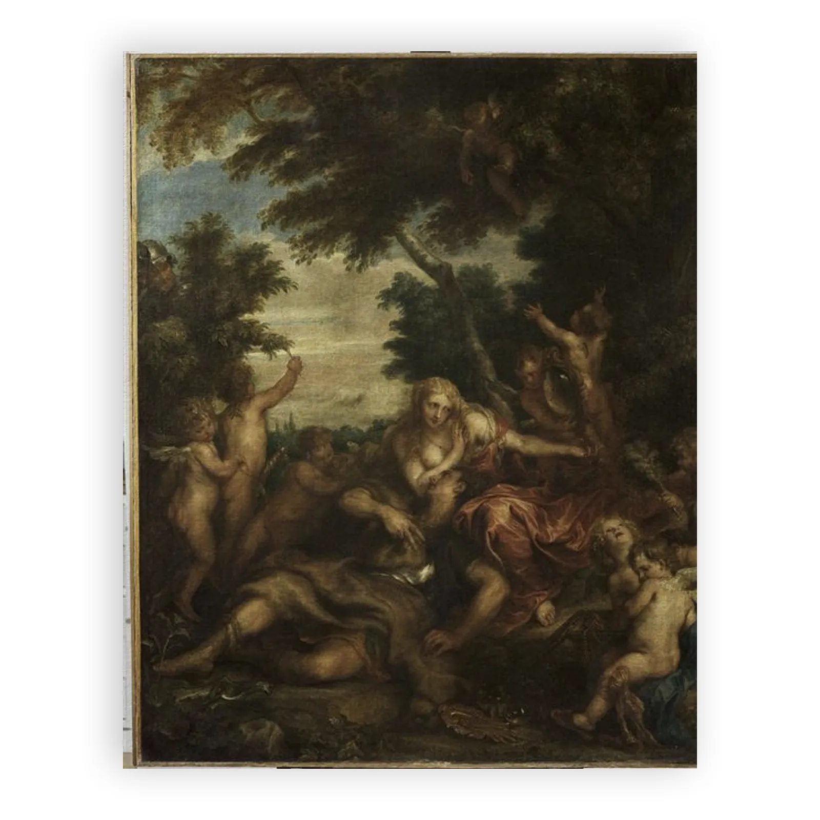Rinaldo and Armida as Lovers Observed by Ubaldo and Carlo by Anthony Van Dyck - view 6 thumbnail