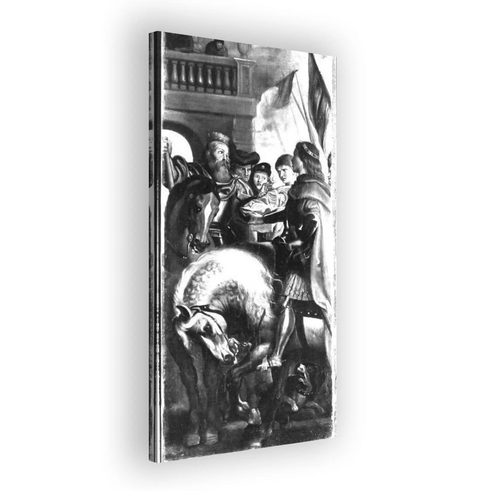 Die Könige Clothar und Dagobert disputieren mit einem Herold des Kaisers Mauritius by Peter Paul Rubens - view 2 thumbnail