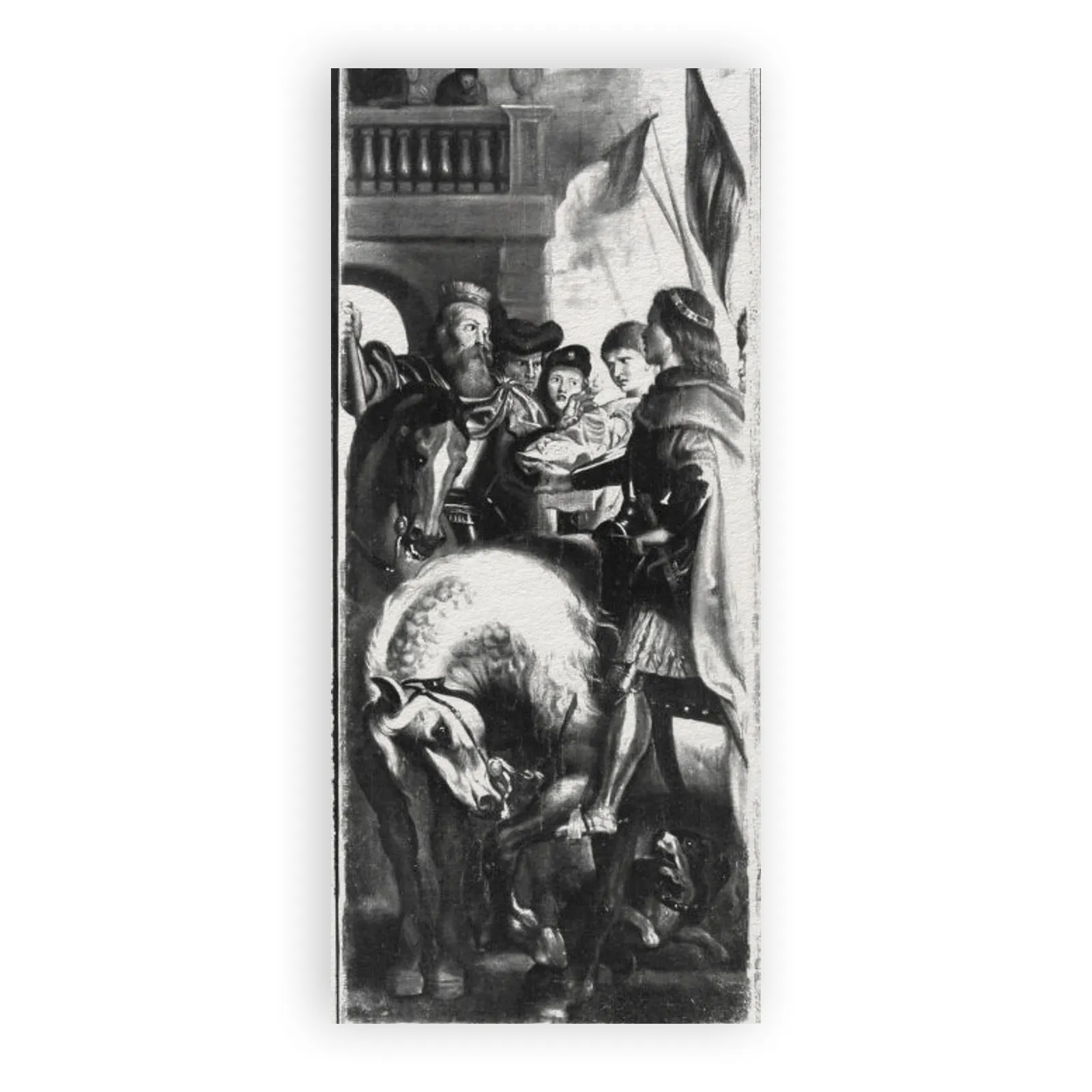 Die Könige Clothar und Dagobert disputieren mit einem Herold des Kaisers Mauritius by Peter Paul Rubens - view 6 thumbnail