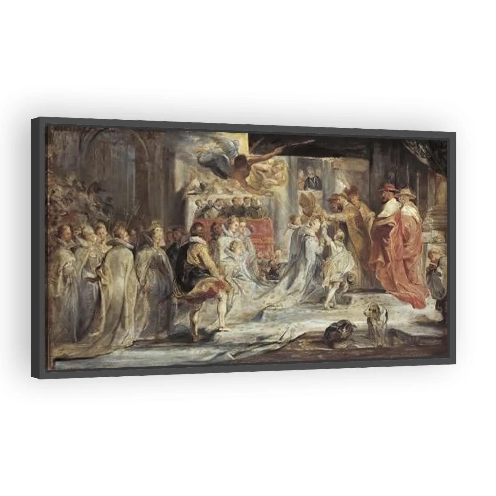 Crowning of Maria de' Medici (Sketch) by Peter Paul Rubens