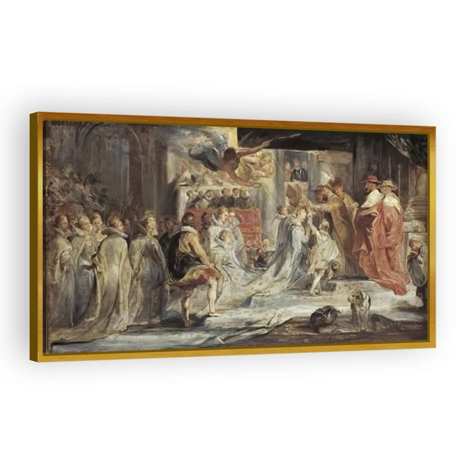Crowning of Maria de' Medici (Sketch) by Peter Paul Rubens - view 3 thumbnail