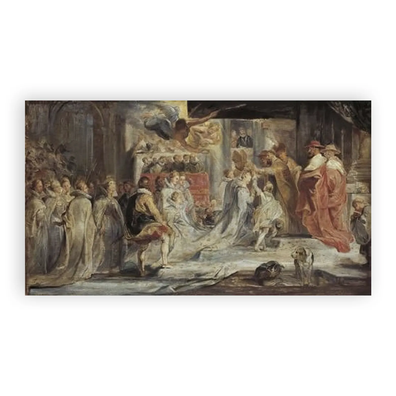 Crowning of Maria de' Medici (Sketch) by Peter Paul Rubens - view 6 thumbnail