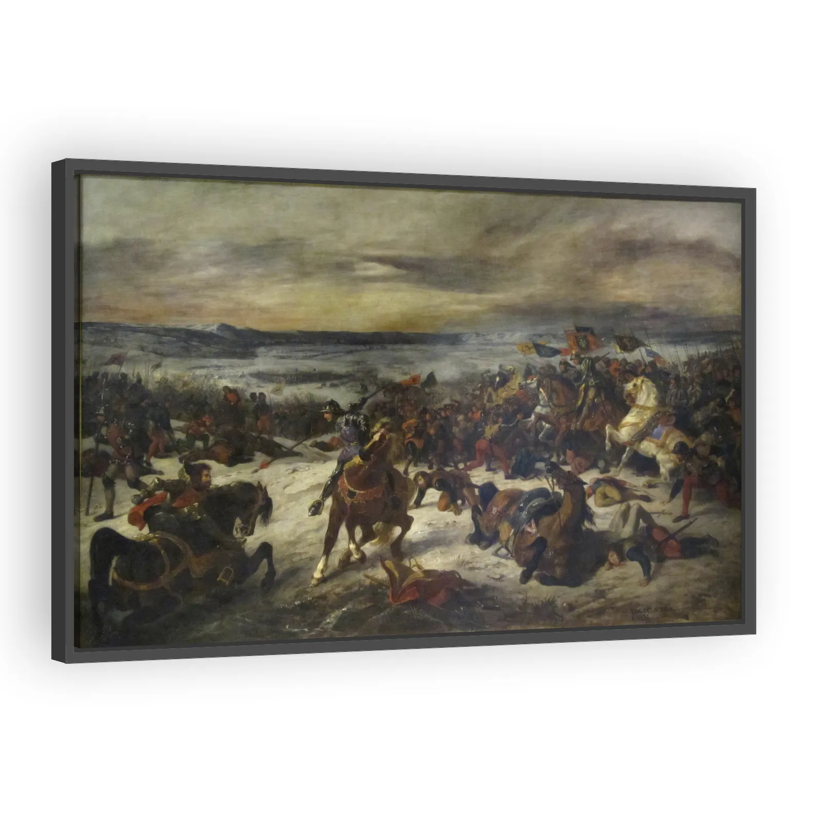 Battle of Nancy (1477) by Eugene Delacroix