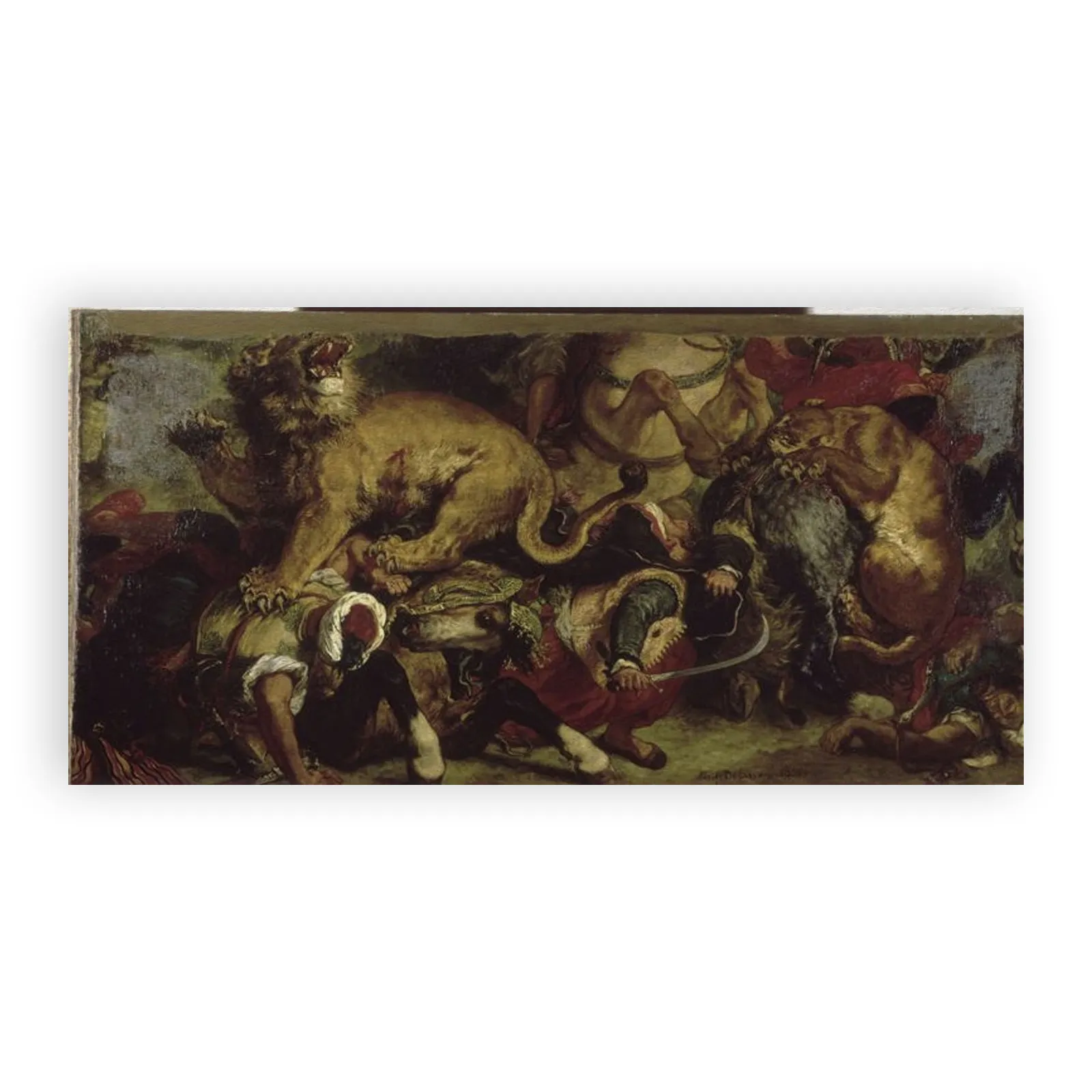 La Chasse aux lions by Eugene Delacroix - view 6 thumbnail