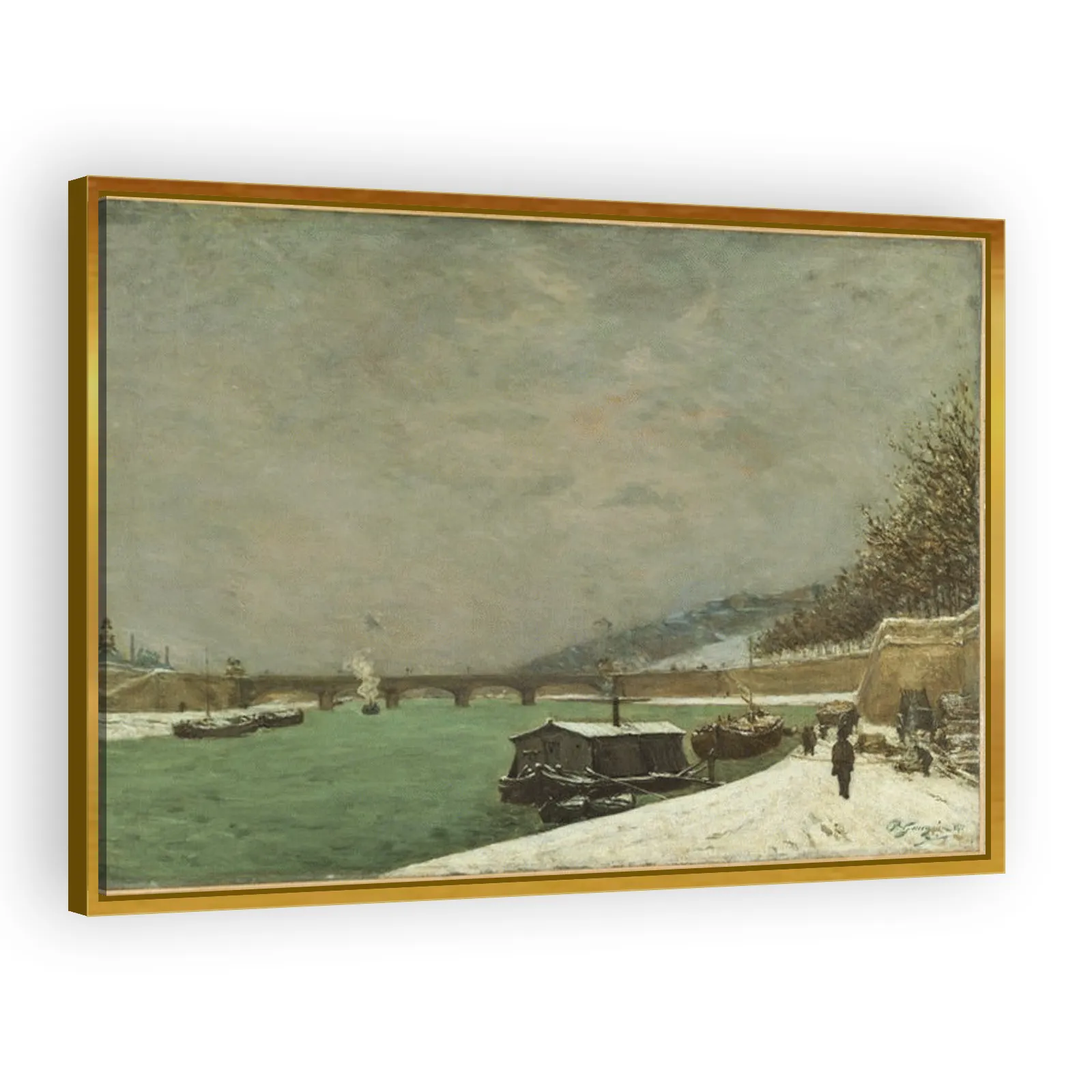 Seine River Seen From Iéna Bridge by Paul Gauguin - view 3 thumbnail
