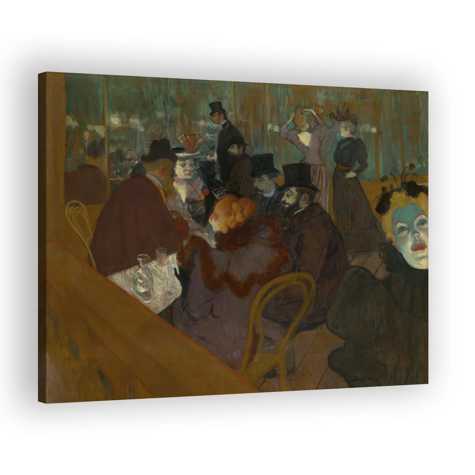 At the Moulin Rouge by Henri De Toulouse Lautrec - view 2 thumbnail