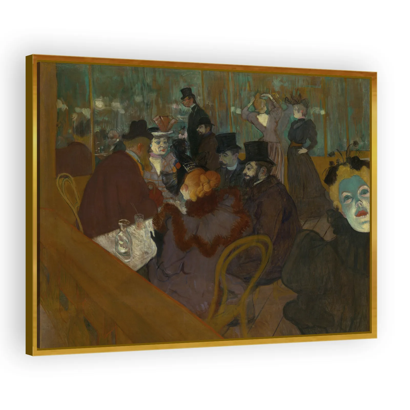 At the Moulin Rouge by Henri De Toulouse Lautrec - view 3 thumbnail