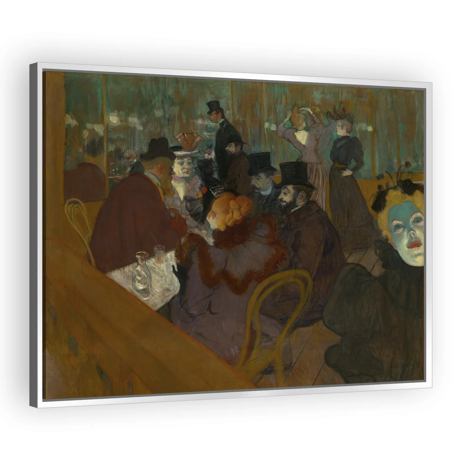 At the Moulin Rouge by Henri De Toulouse Lautrec - view 4 thumbnail