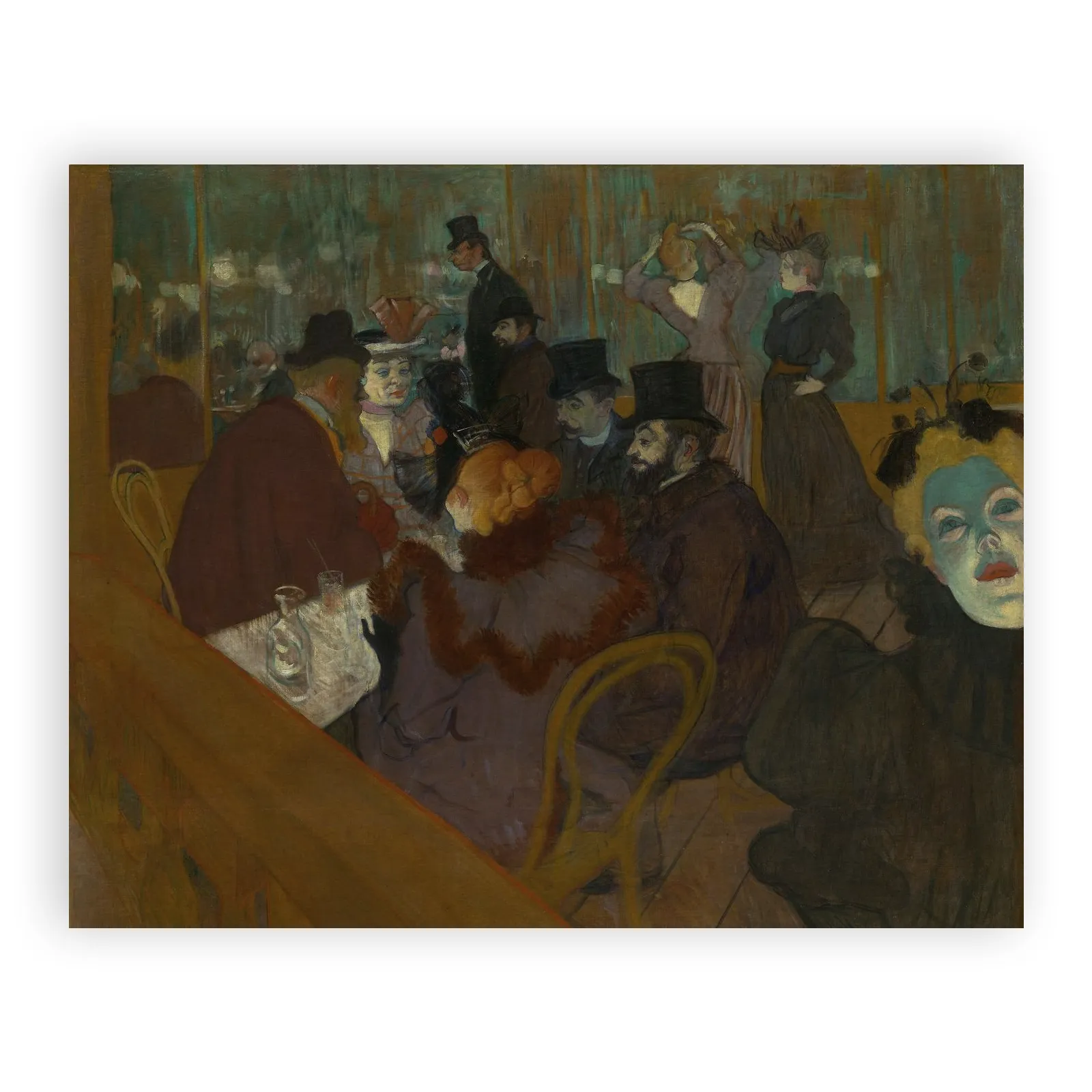 At the Moulin Rouge by Henri De Toulouse Lautrec - view 6 thumbnail