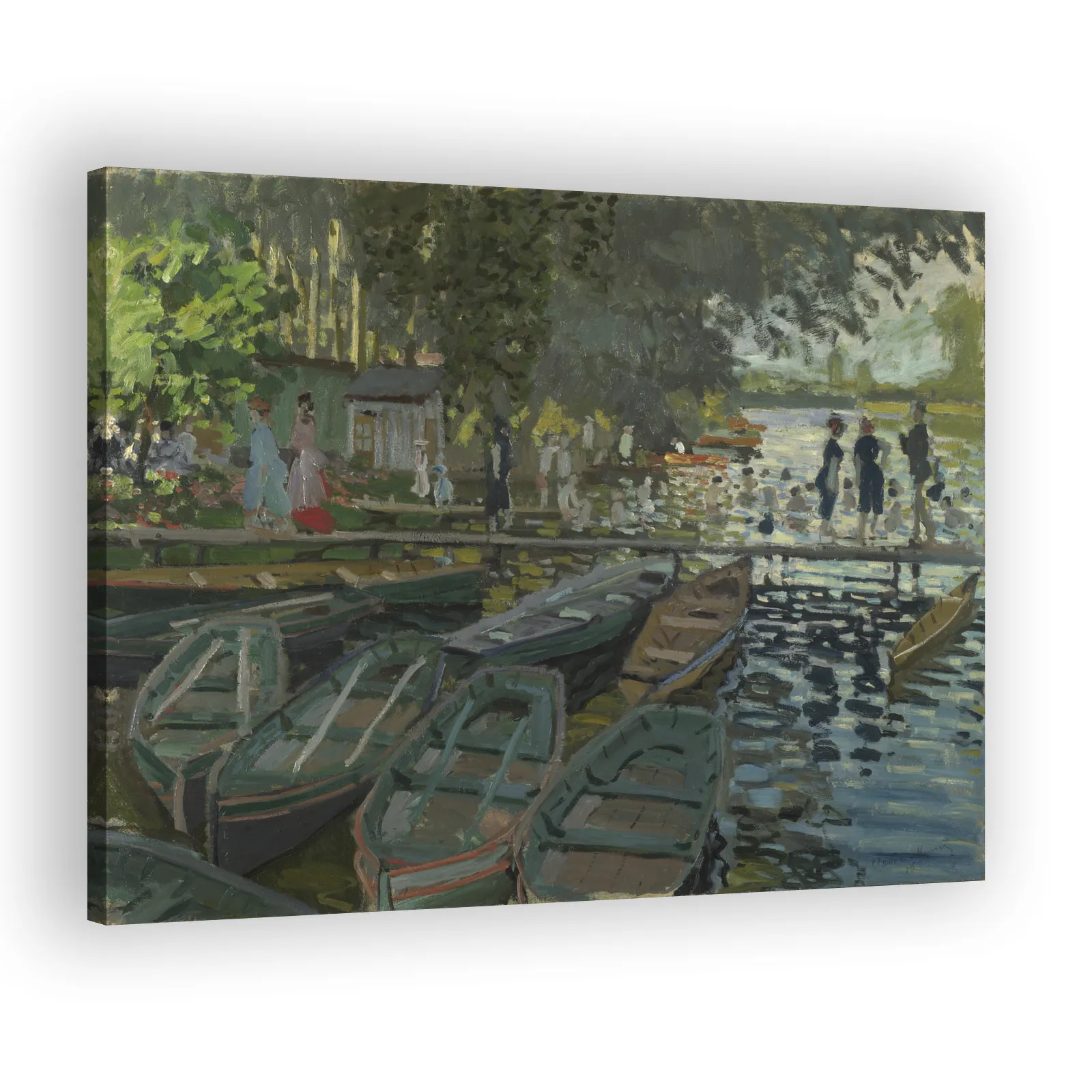 Bathers at La Grenouillère by Claude Monet - view 2 thumbnail