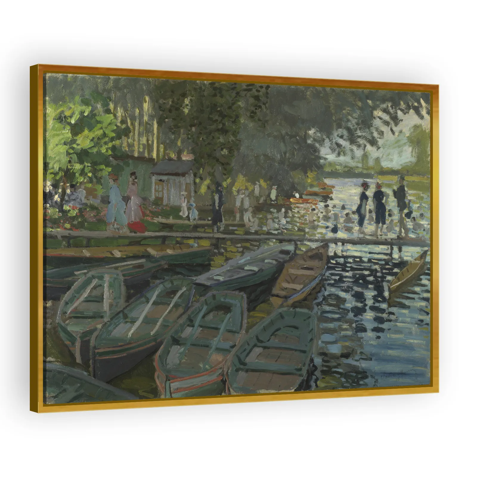 Bathers at La Grenouillère by Claude Monet - view 3 thumbnail