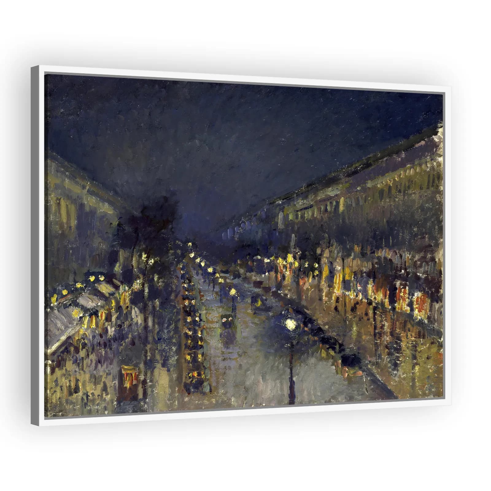 The Boulevard Montmartre at Night by Camille Pissarro - view 5 thumbnail