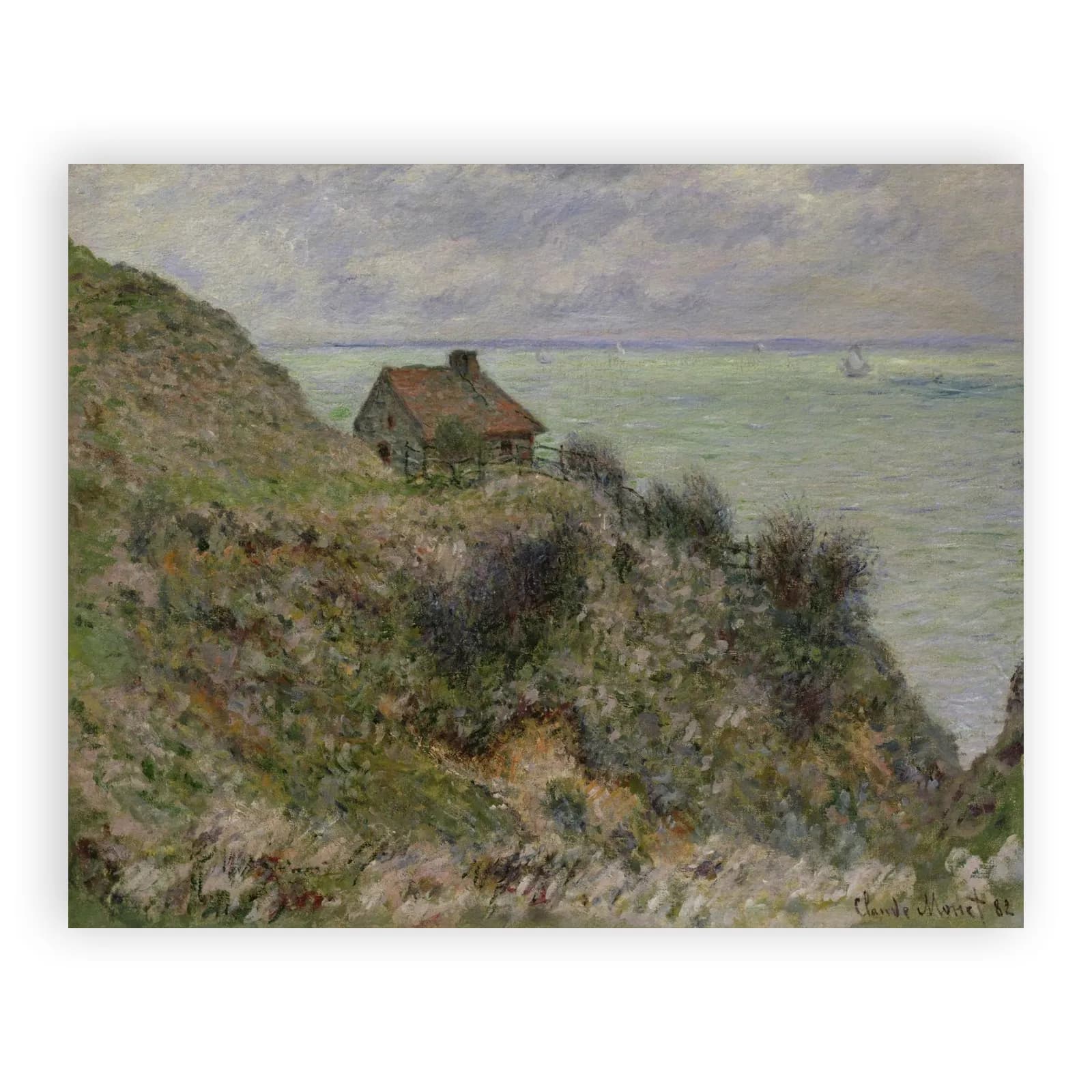 Fisherman Hut, Cloudy Weather by Claude Monet - view 6 thumbnail