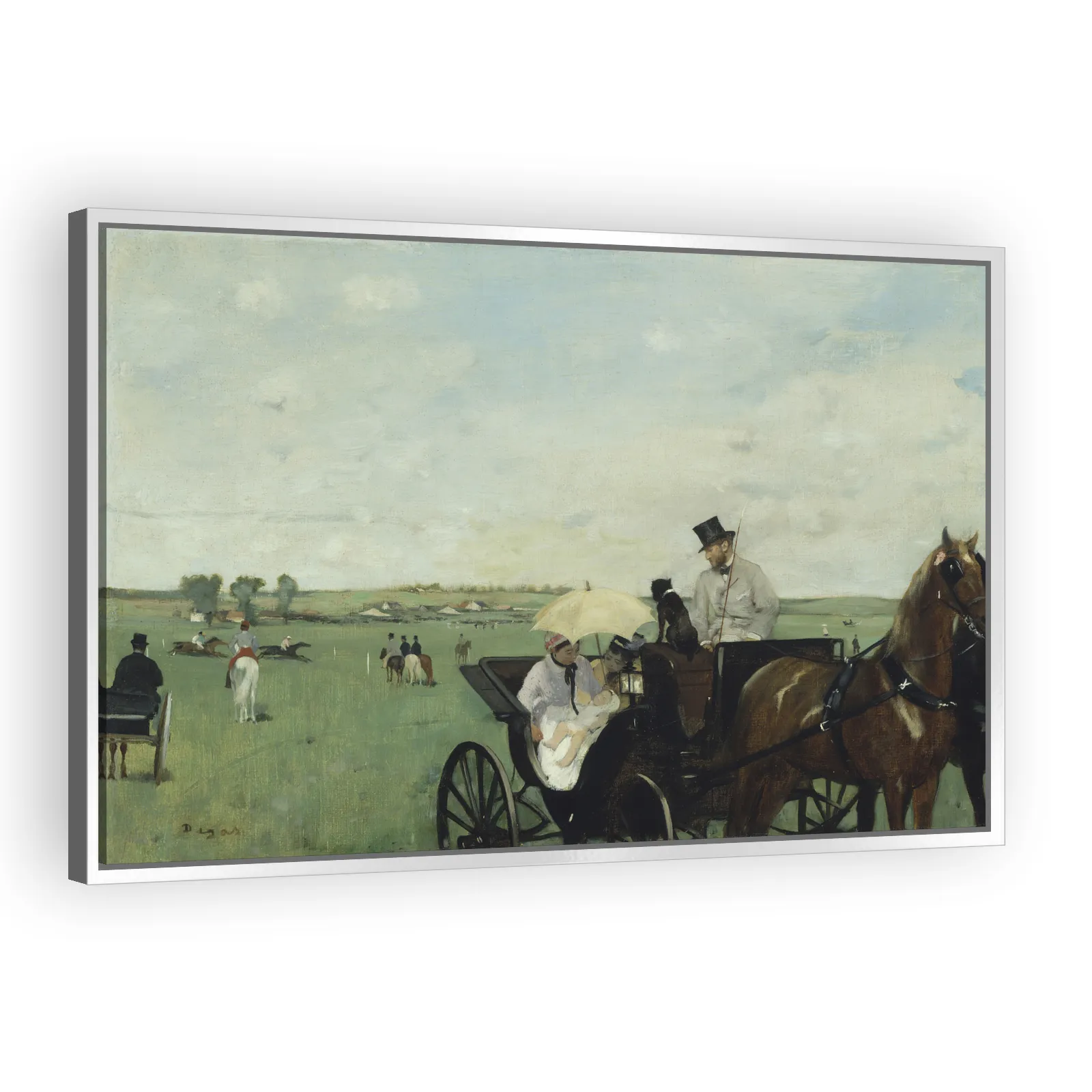 At the Races in the Countryside by Edgar Degas - view 4 thumbnail