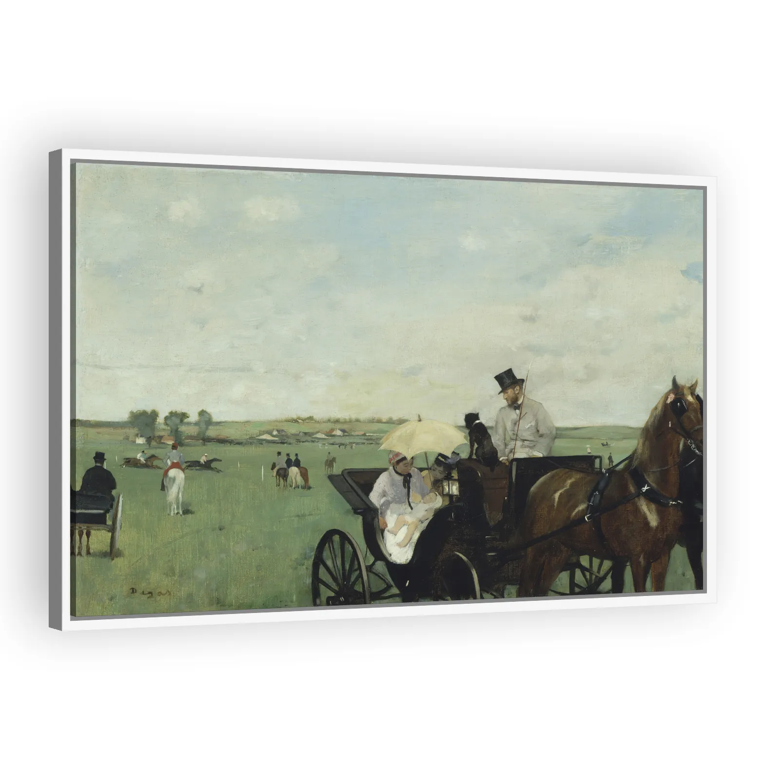 At the Races in the Countryside by Edgar Degas - view 5 thumbnail