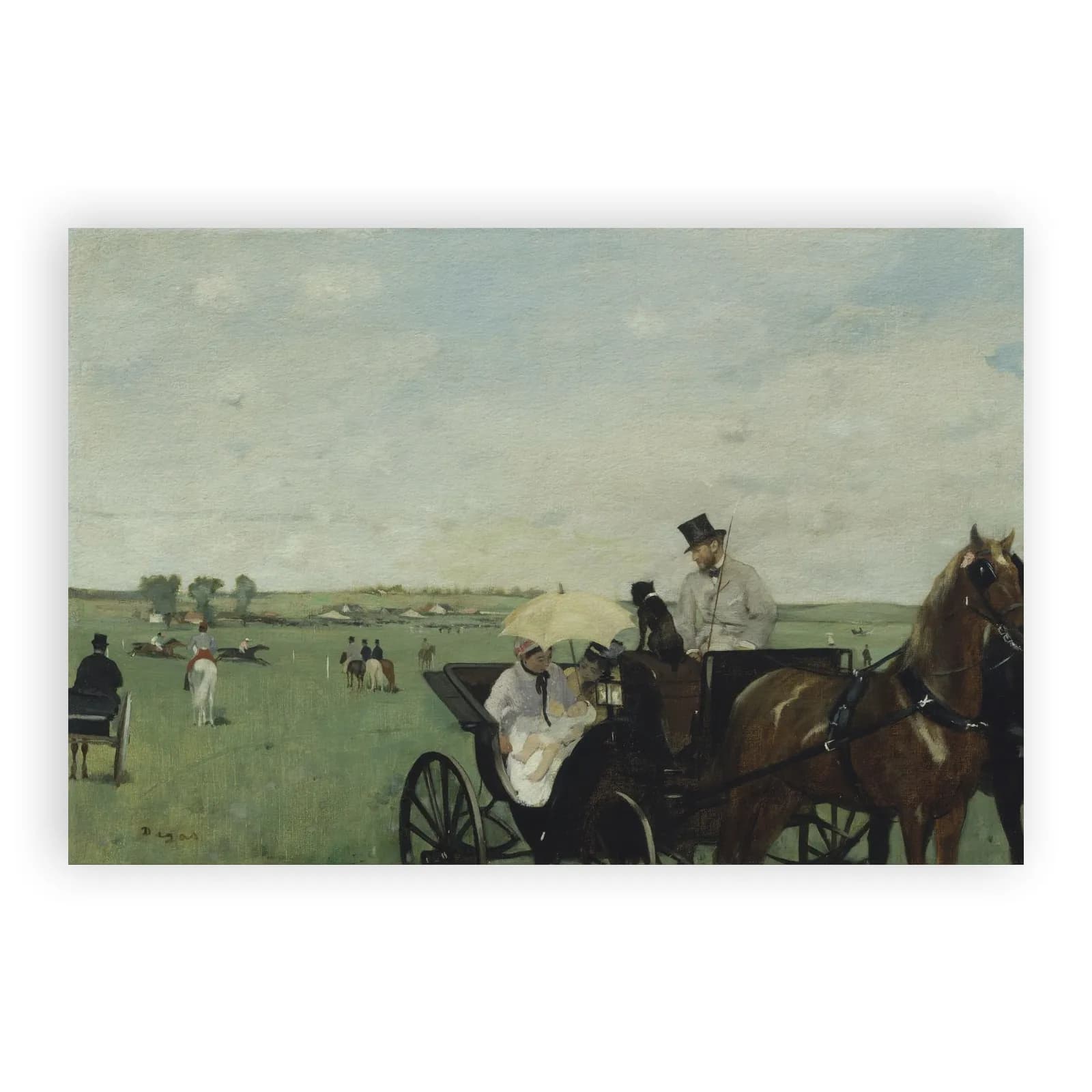 At the Races in the Countryside by Edgar Degas - view 6 thumbnail