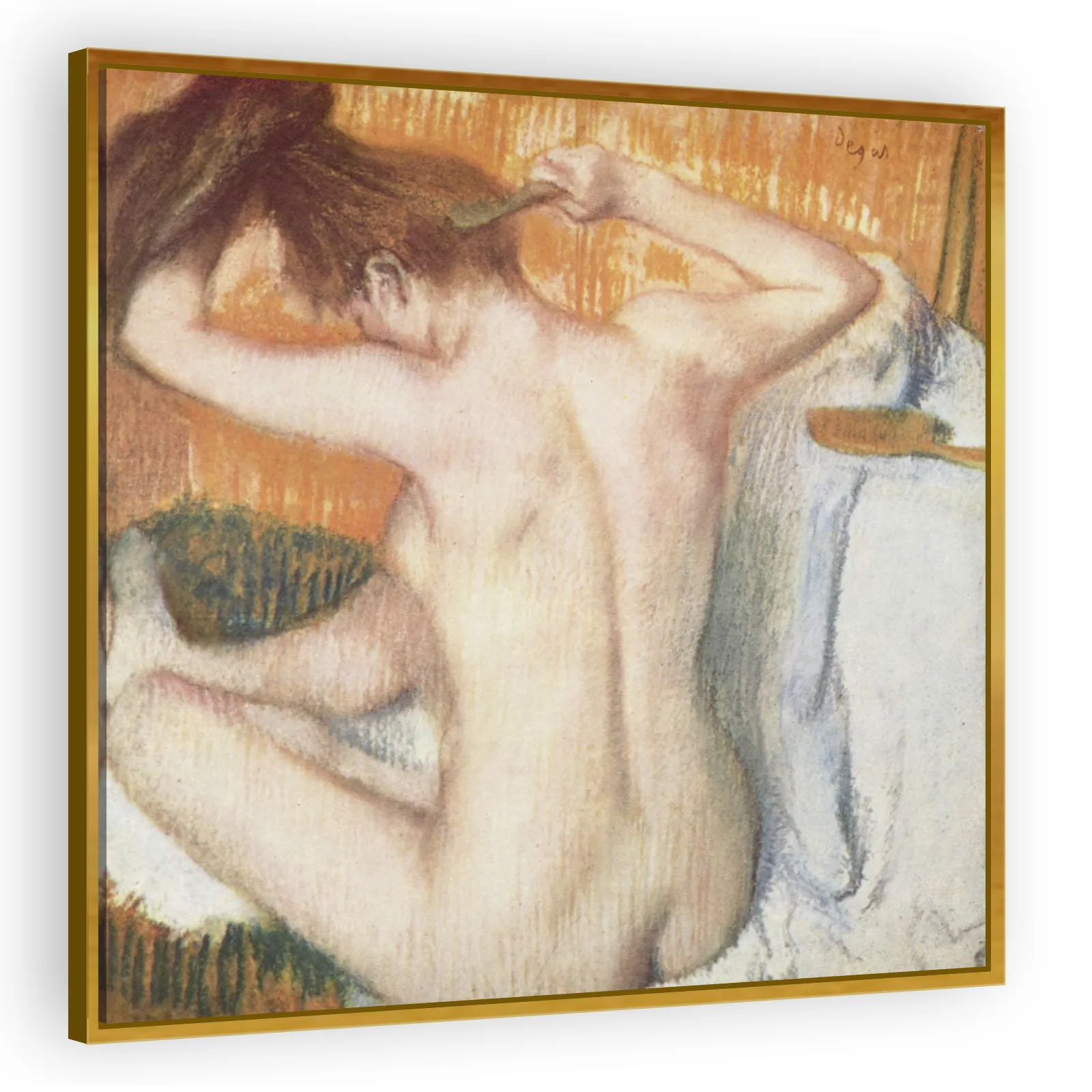 A Woman Combing Her Hair by Edgar Degas - view 3 thumbnail