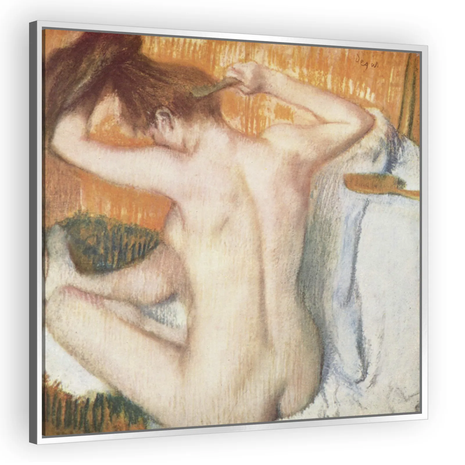 A Woman Combing Her Hair by Edgar Degas - view 4 thumbnail
