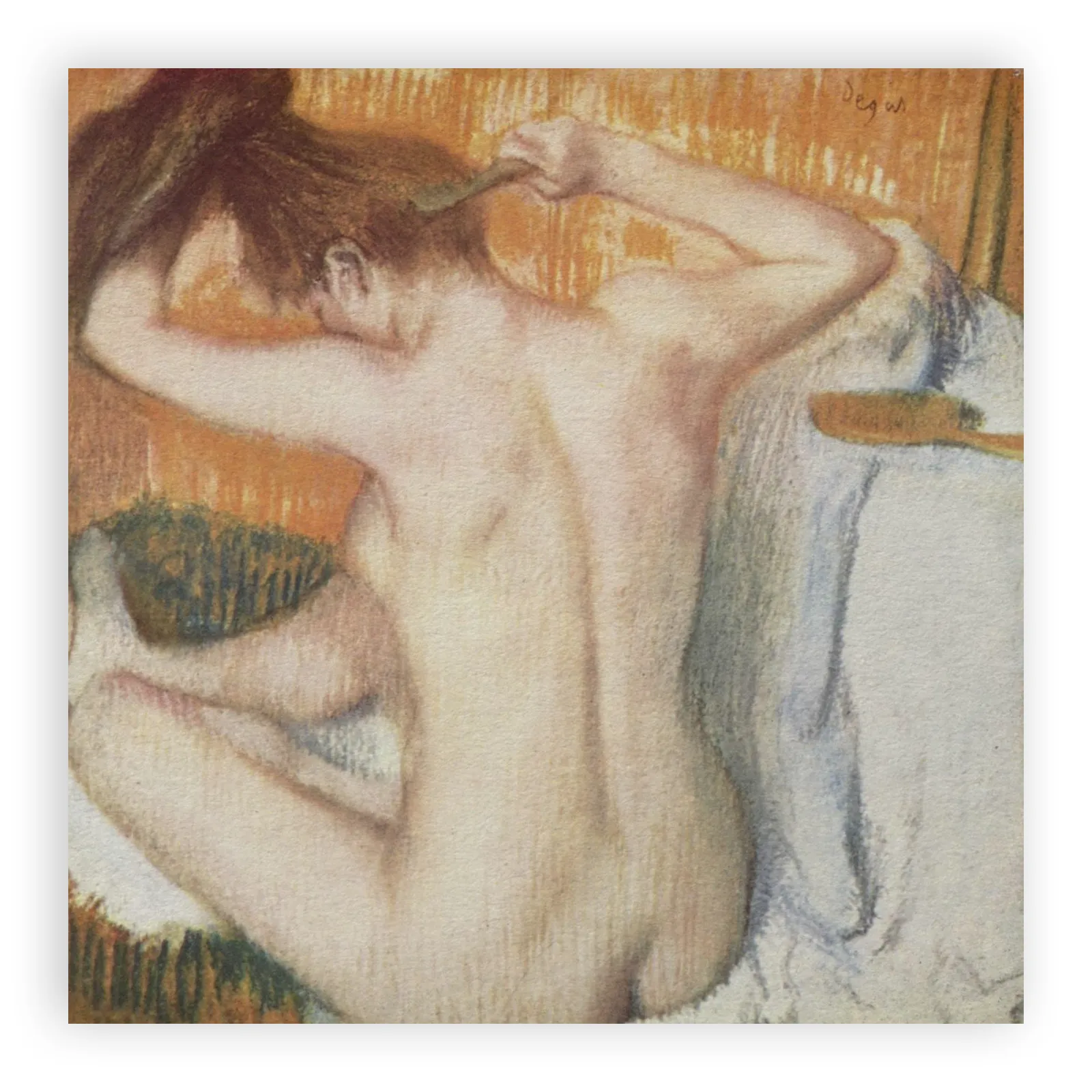 A Woman Combing Her Hair by Edgar Degas - view 6 thumbnail