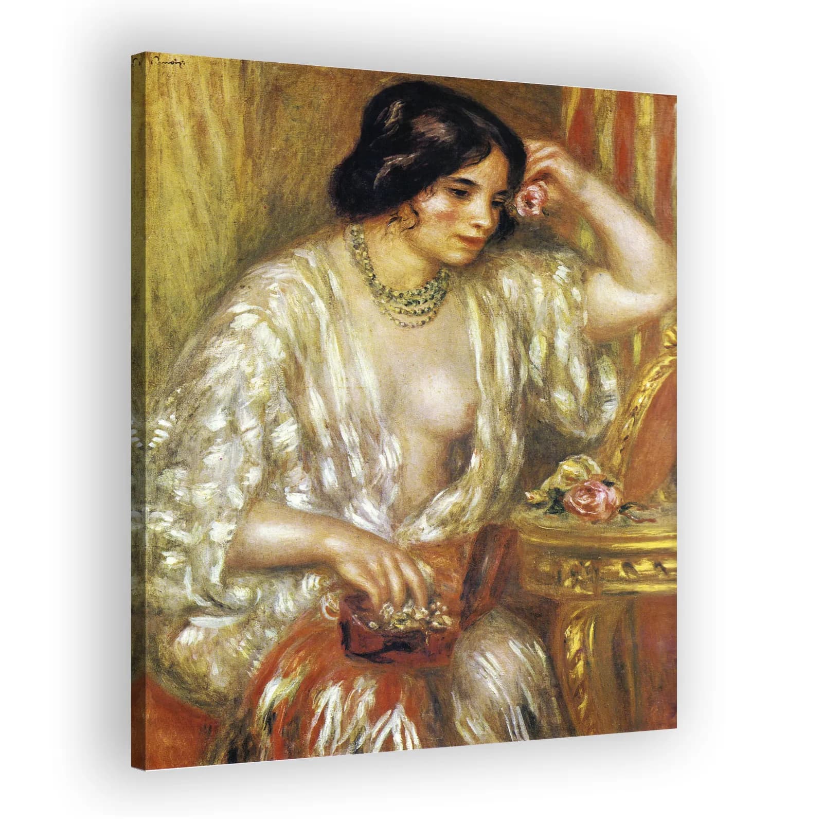 Gabrielle with Jewellery by Pierre Auguste Renoir - view 2 thumbnail