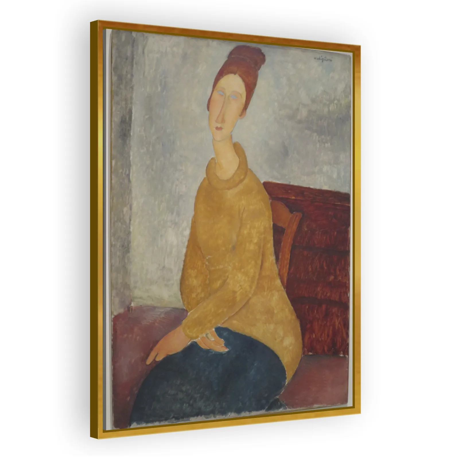 Jeanne Hébuterne in Yellow Sweater by Amedeo Modigliani - view 3 thumbnail