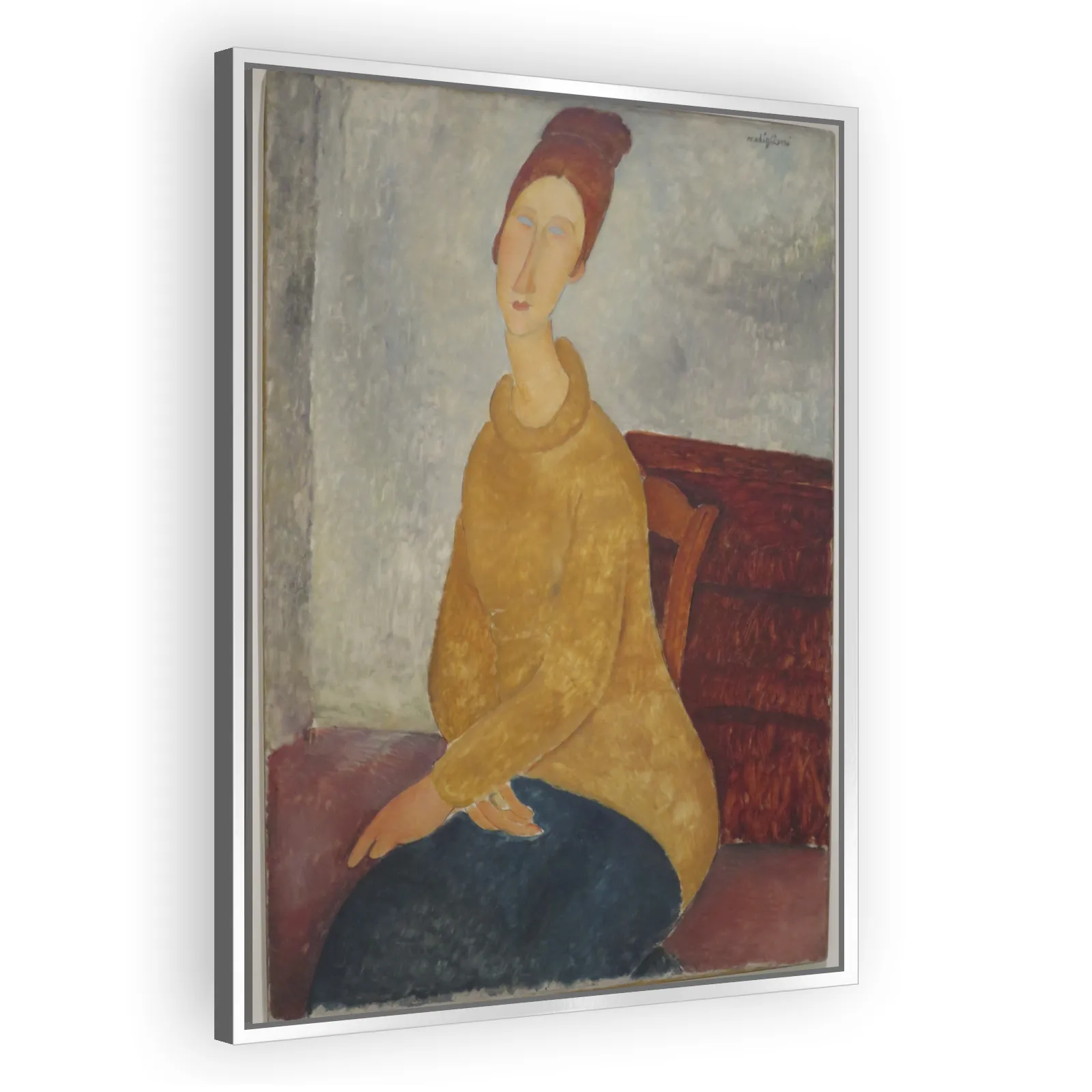 Jeanne Hébuterne in Yellow Sweater by Amedeo Modigliani - view 4 thumbnail