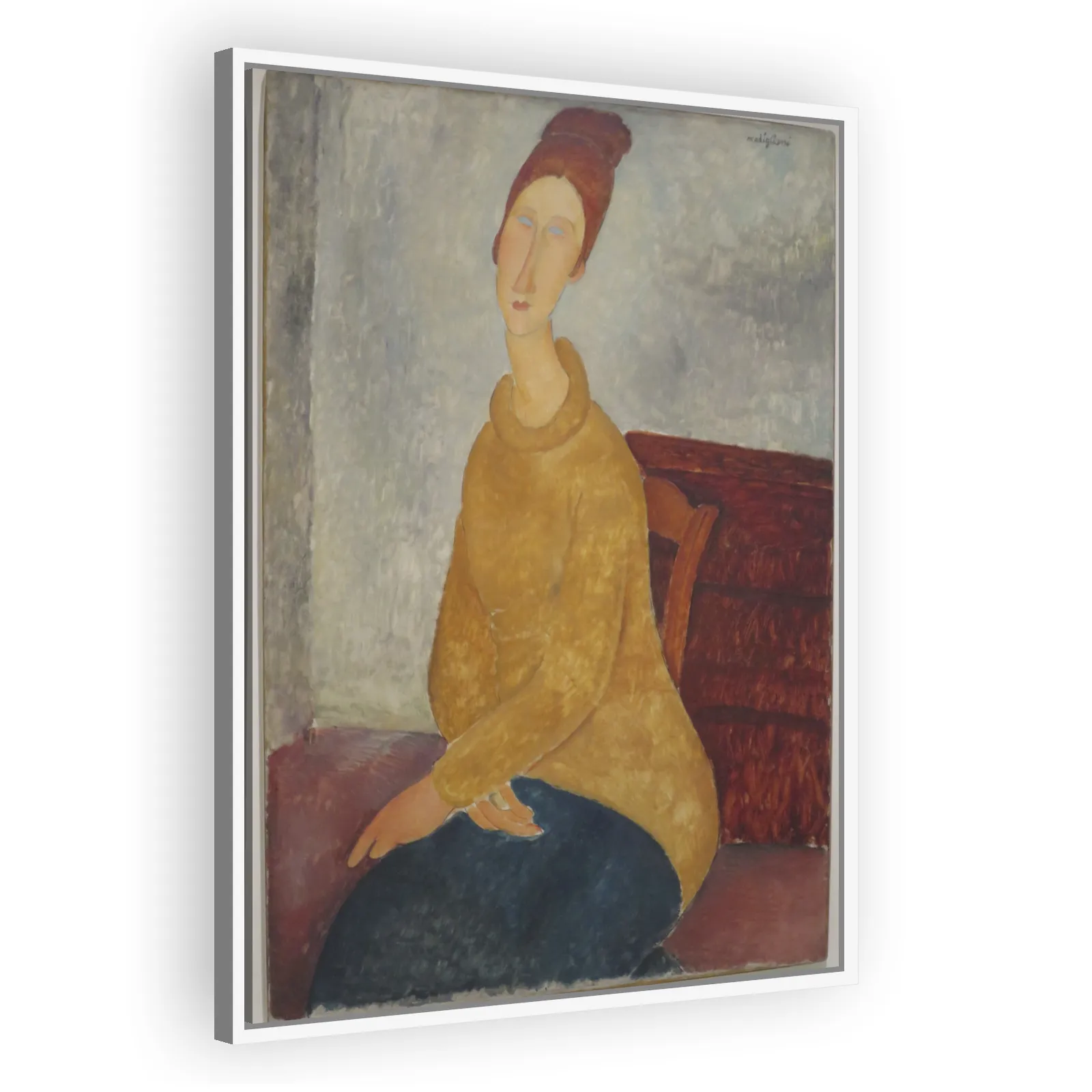 Jeanne Hébuterne in Yellow Sweater by Amedeo Modigliani - view 5 thumbnail