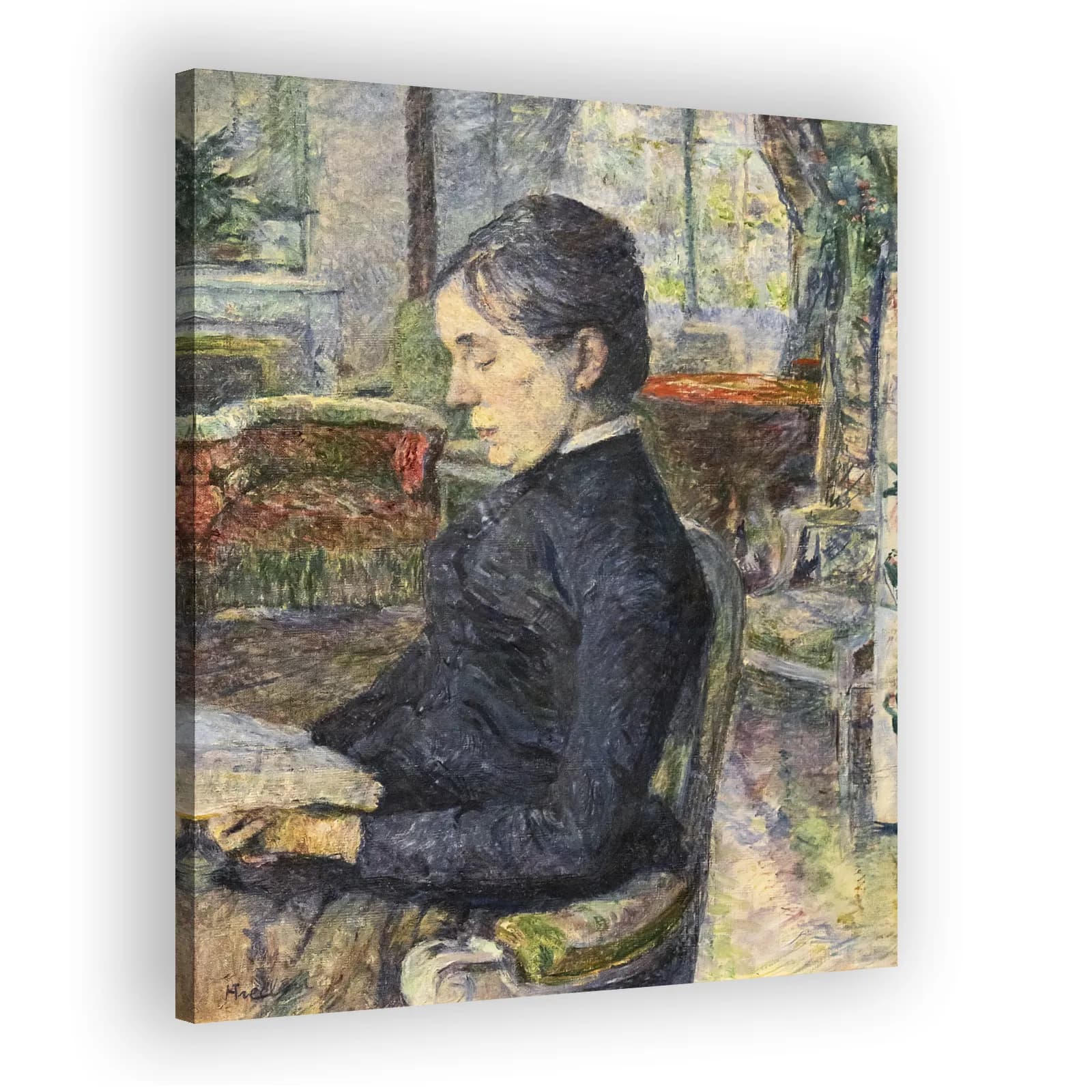 Adéle de Toulouse-Lautrec in the Salon at Malromé by Henri De Toulouse Lautrec - view 2 thumbnail