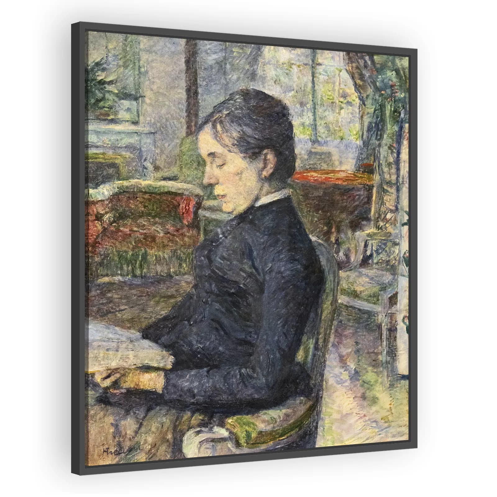 Adéle de Toulouse-Lautrec in the Salon at Malromé by Henri De Toulouse Lautrec