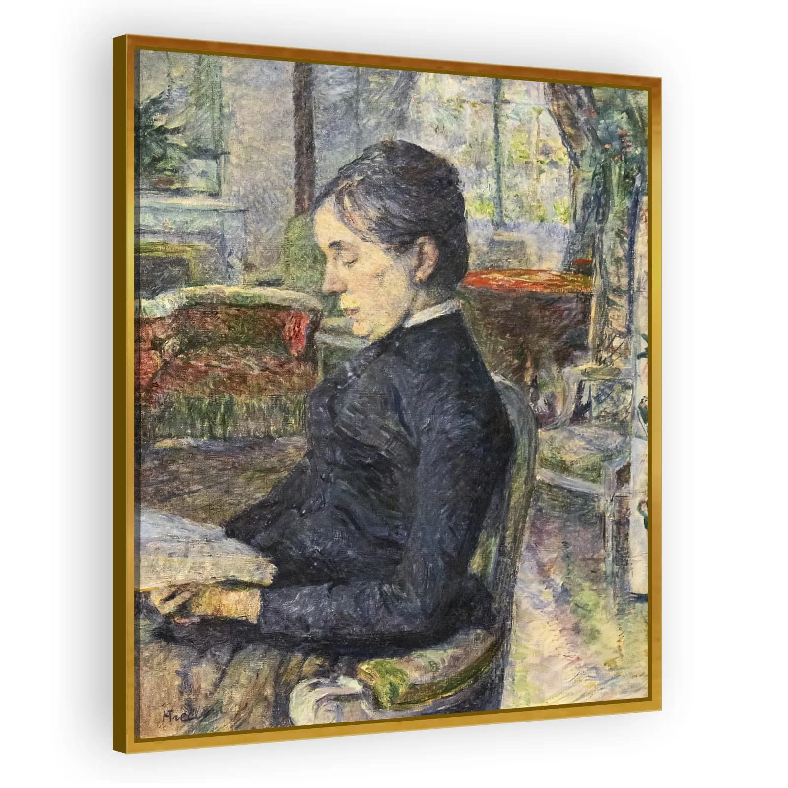 Adéle de Toulouse-Lautrec in the Salon at Malromé by Henri De Toulouse Lautrec - view 3 thumbnail