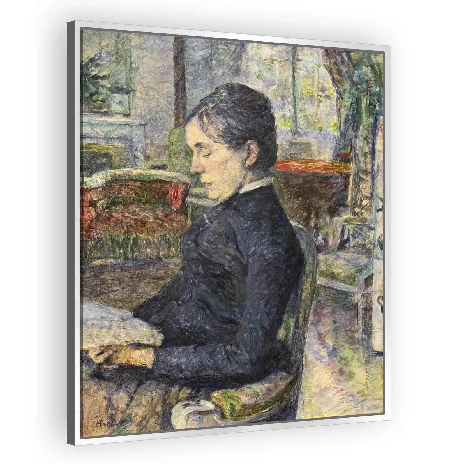 Adéle de Toulouse-Lautrec in the Salon at Malromé by Henri De Toulouse Lautrec - view 4 thumbnail