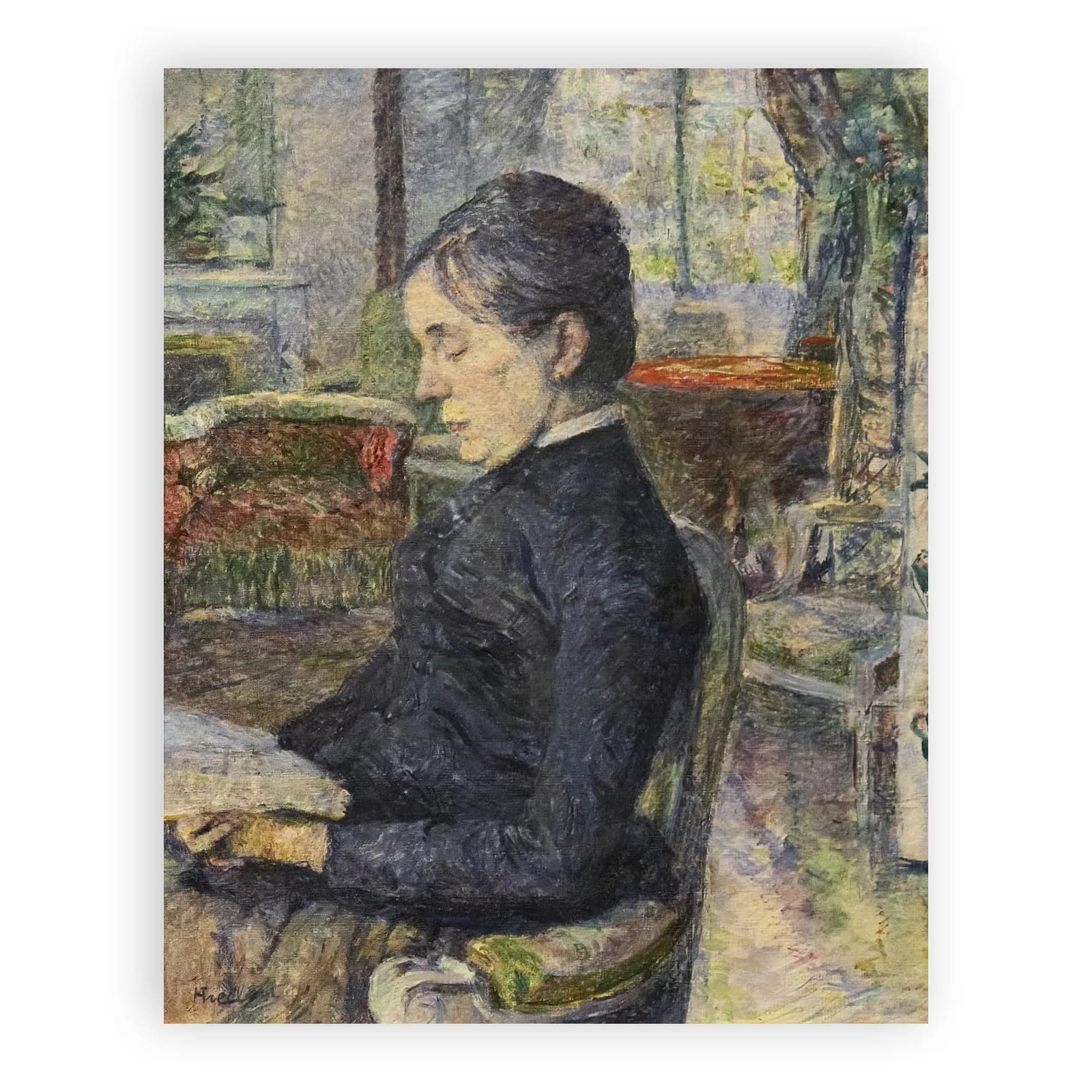 Adéle de Toulouse-Lautrec in the Salon at Malromé by Henri De Toulouse Lautrec - view 6 thumbnail